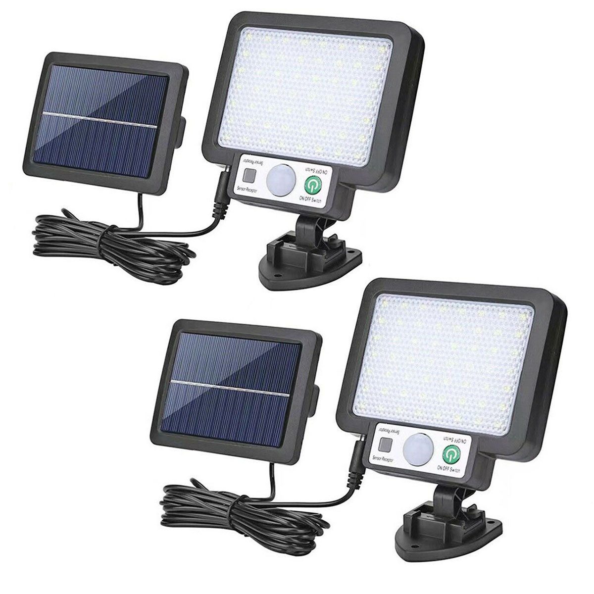LETGOSPT Außen-Wandleuchte Solar Wandleuchte für Außen, günstig online kaufen