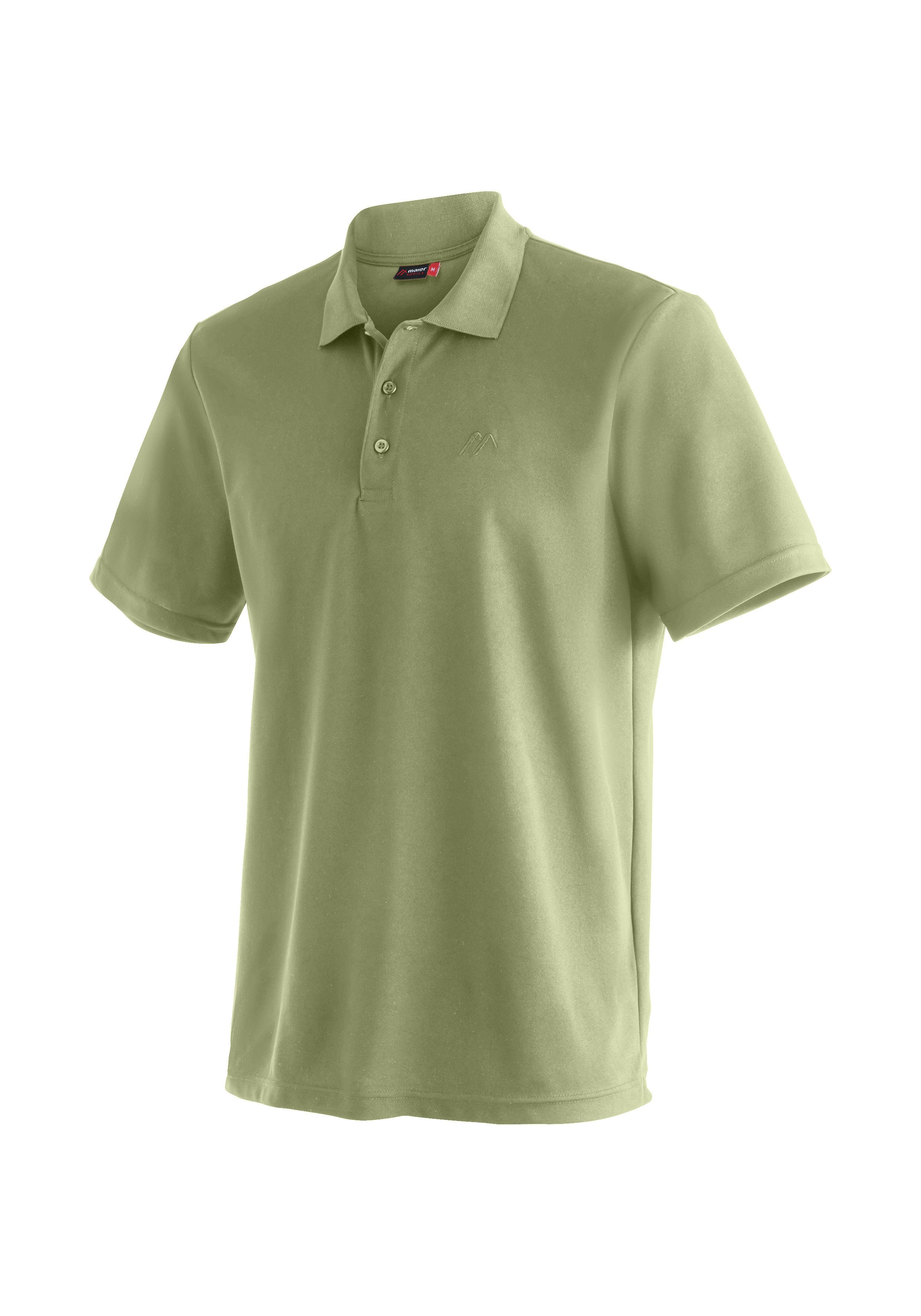 Maier Sports Poloshirt Ulrich Herren Polo kurzarm, leichtes Shirt, Funktionsshirt mit Kragen Reg Fit