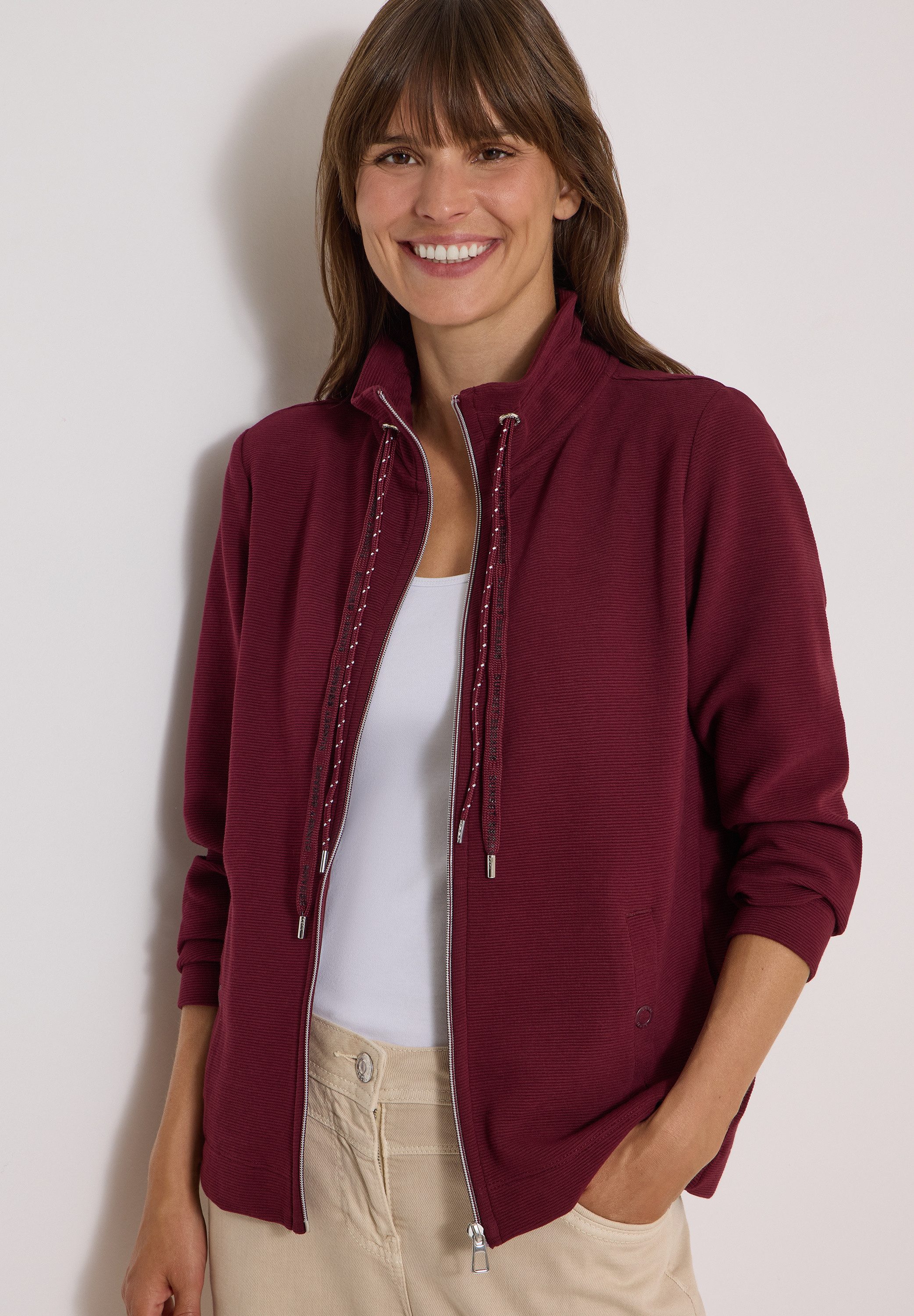 CECIL Cardigan mit Stehkragen
