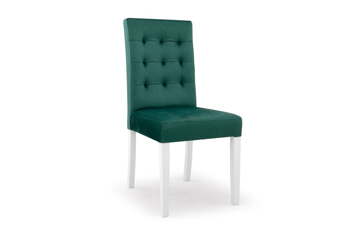 JVmoebel Stuhl, Sessel Stuhl Design Polsterstuhl Lehnstuhl Stühle Esszimmerstuhl Chesterfield Grün