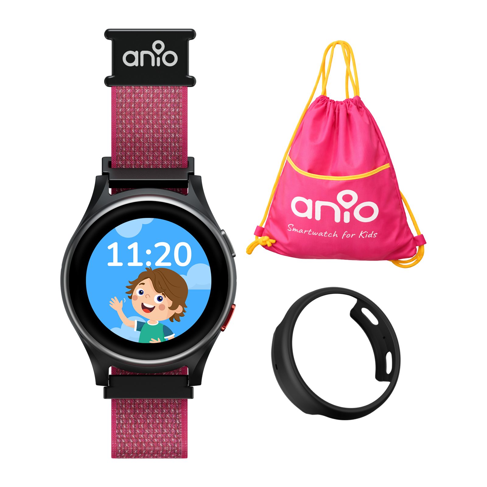 ANIO 6 Kinderuhr mit GPS & Anruffunktion Ortung SOS Knopf Smartwatch, 4G