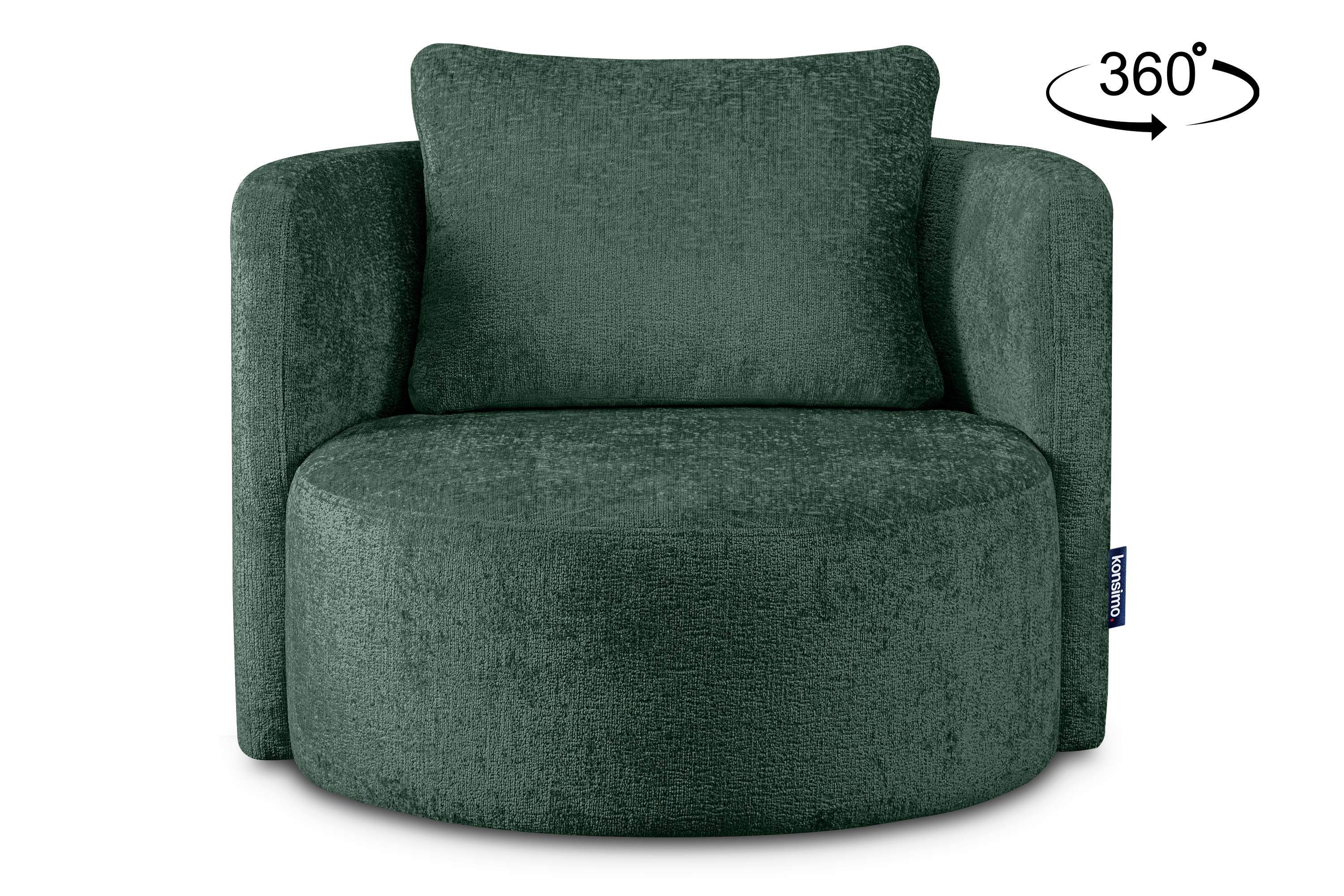 KONSIMO® Drehsessel Loungesessel RAGGI, mit 360° günstig online kaufen
