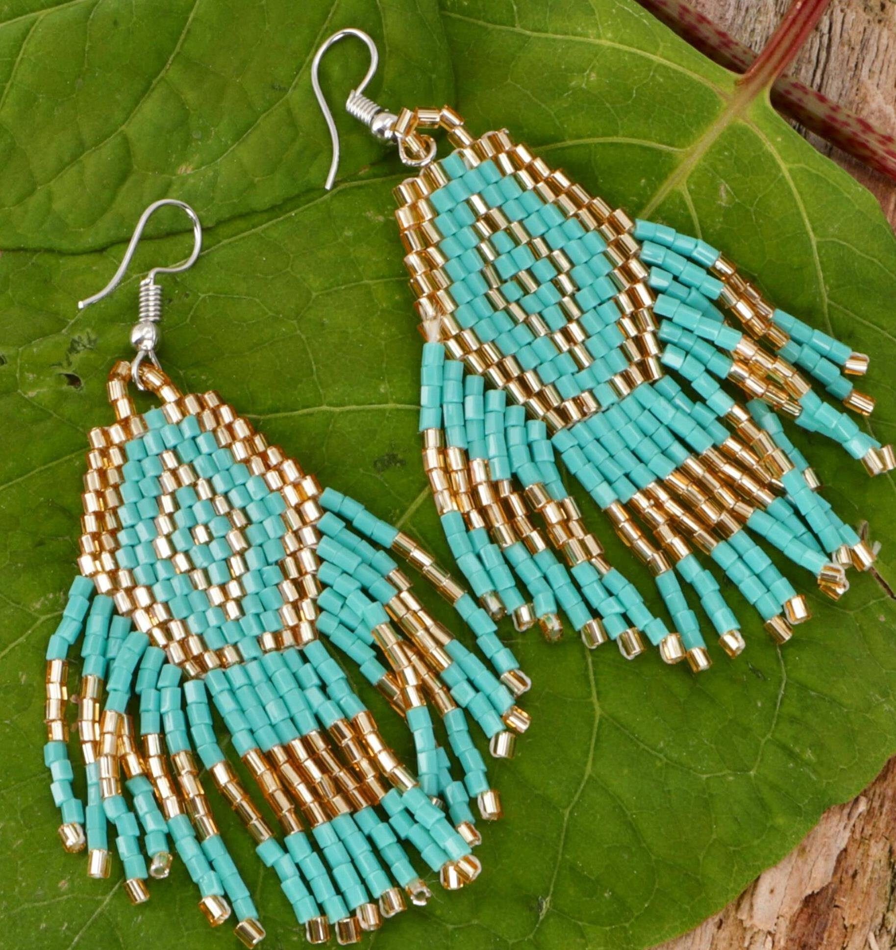 Guru-Shop Paar Ohrhänger Indigener Schmuck, Boho Ohrringe, Ethno.. günstig online kaufen