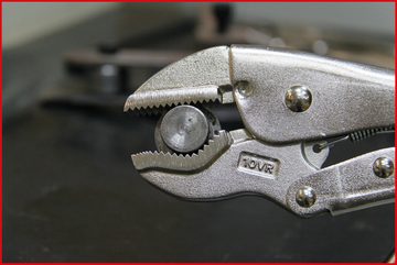 KS Tools Gripzange, V-Backen, 225 mm