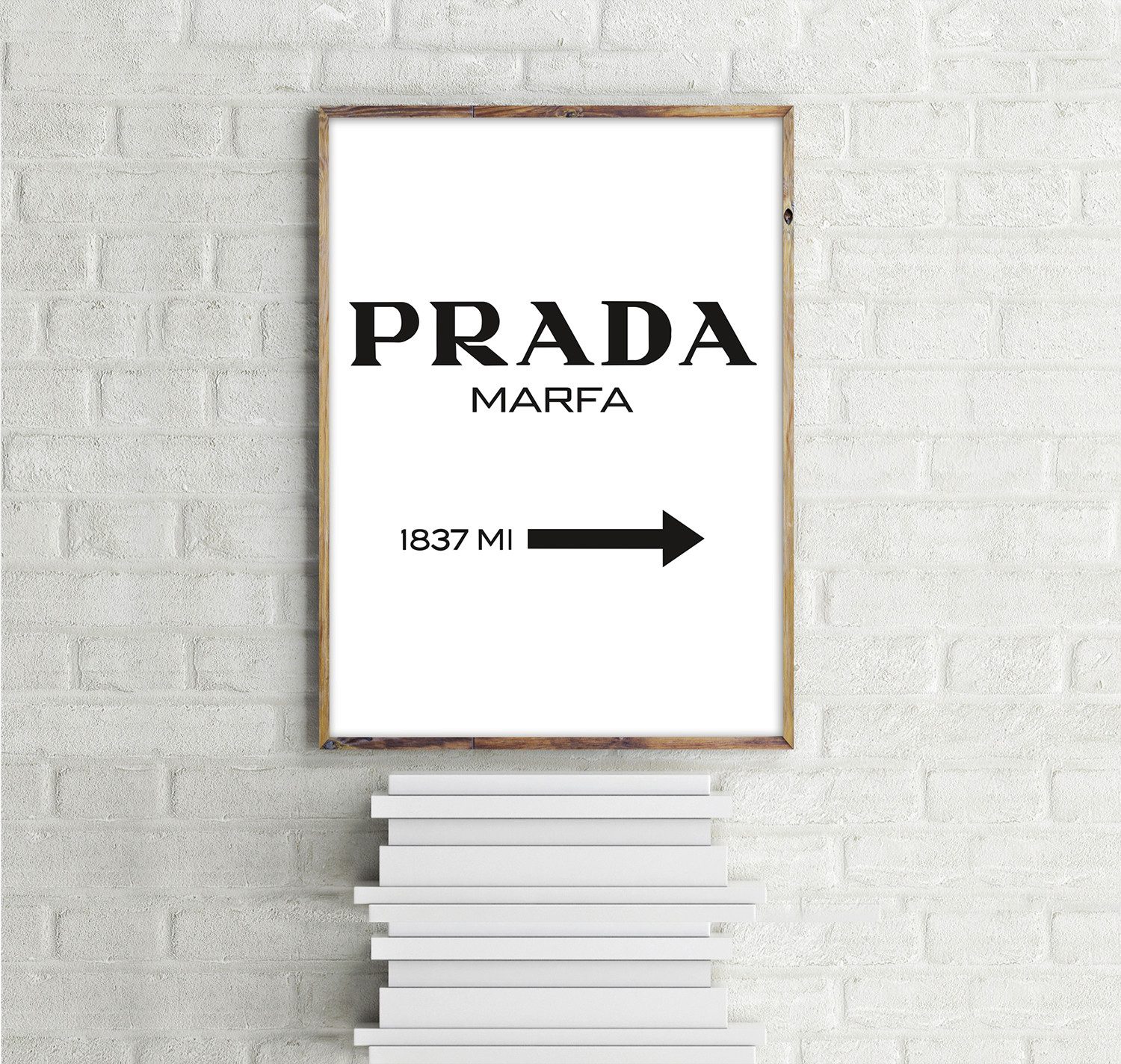 Close Up Poster Prada Marfa Kunstdruck 1837 Miles 30 x 40 cm