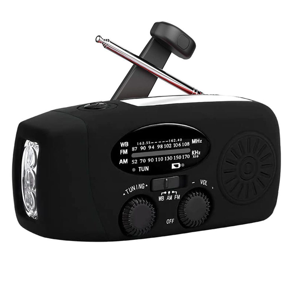 Jormftte Notfall-Handkurbelradio mit Taschenlampe Radio