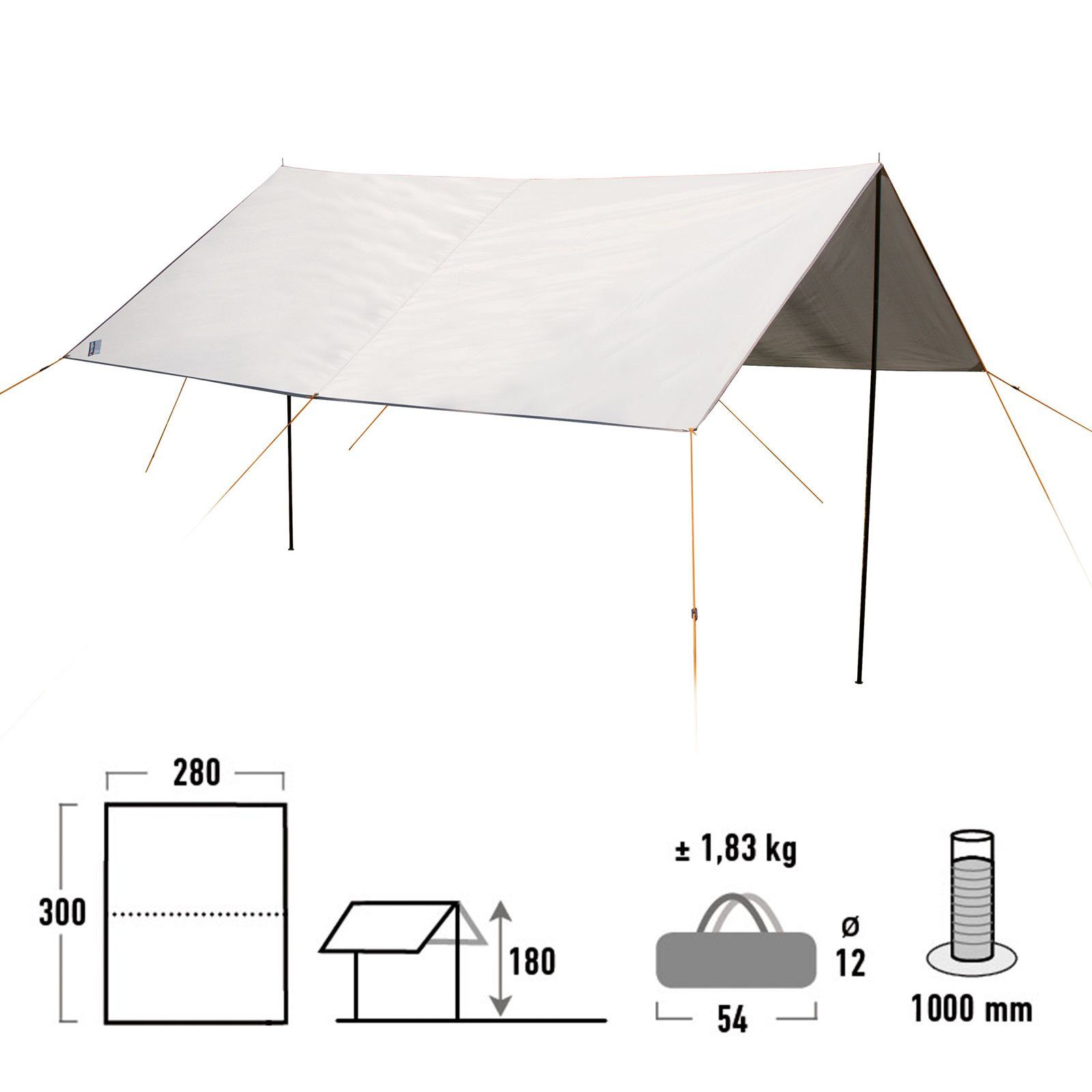 High Peak Sonnensegel Capri 3.0 Tarp günstig online kaufen