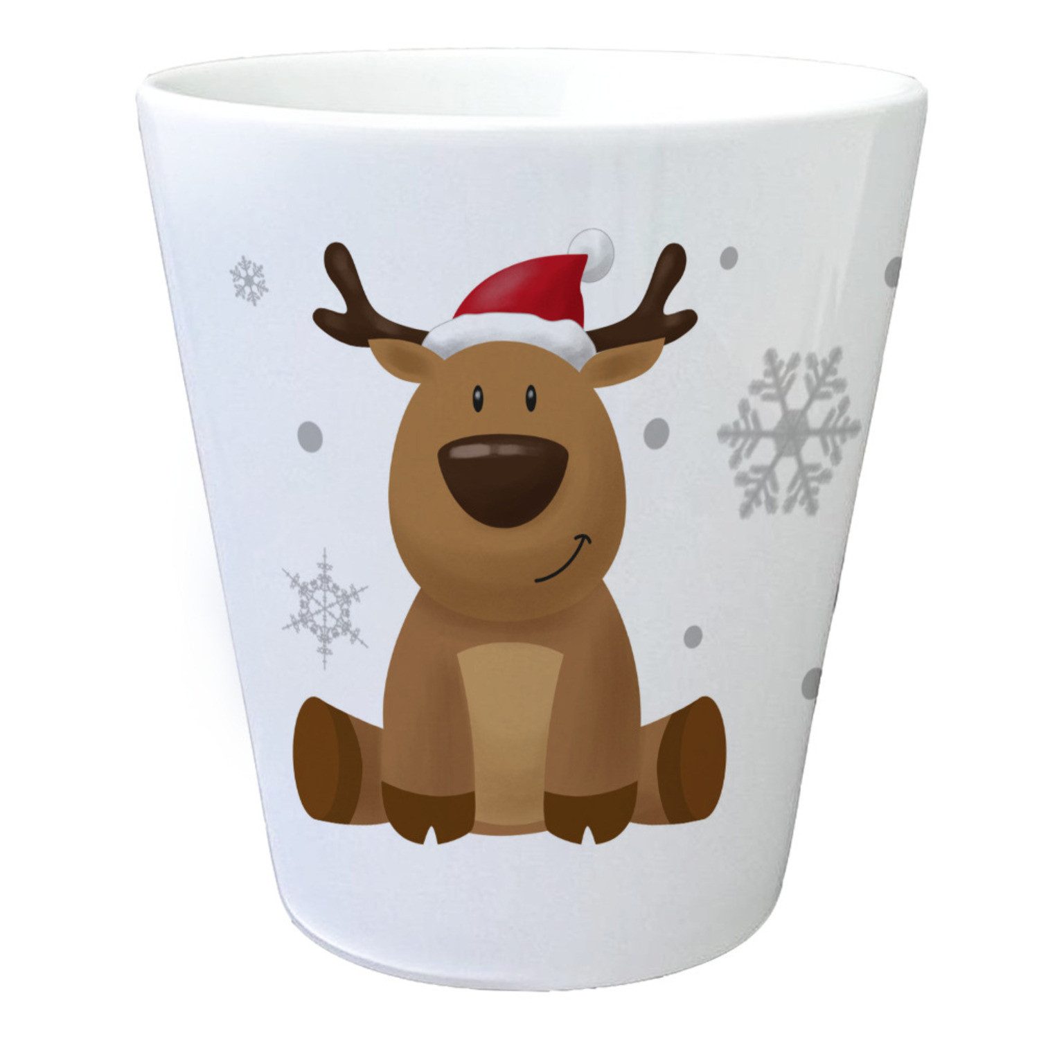 speecheese Blumentopf Rentier mit Weihnachtsmütze Blumentopf günstig online kaufen