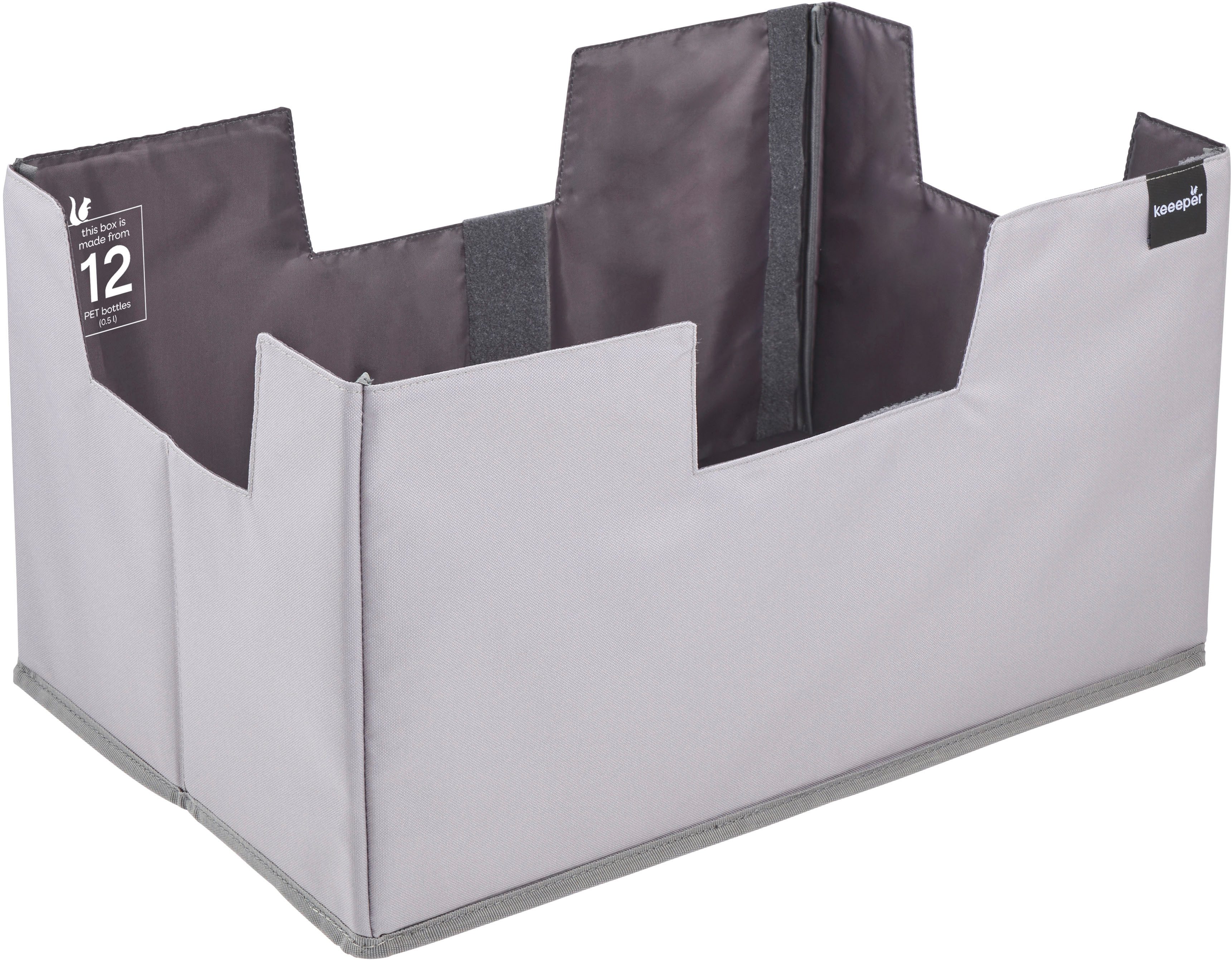 keeeper Faltbox neo, faltbarer Einkaufsorganizer für Klappboxen (1 St), aus recycelten PET-Flaschen