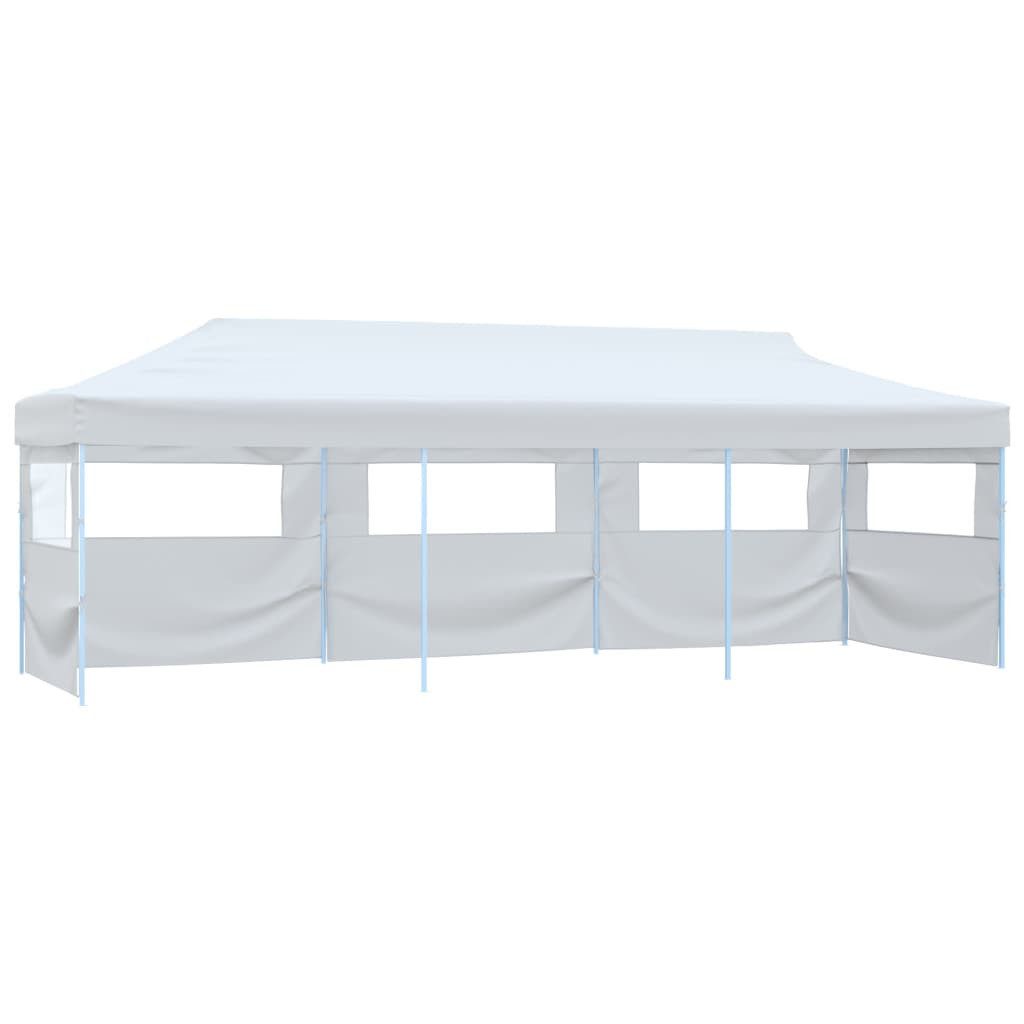 Thumbnail - vidaXL Pavillon, Pop-Up Partyzelt Faltbar mit 5 Seitenwänden 3x9 m Weiß