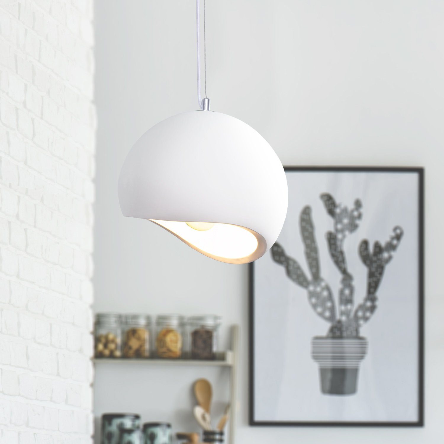 BUNDY, Paco Für Küche, Wohnzimmer ohne Home Esszimmer LED, Lampe Pendelleuchte Leuchtmittel, E27, Höhenverstellbar