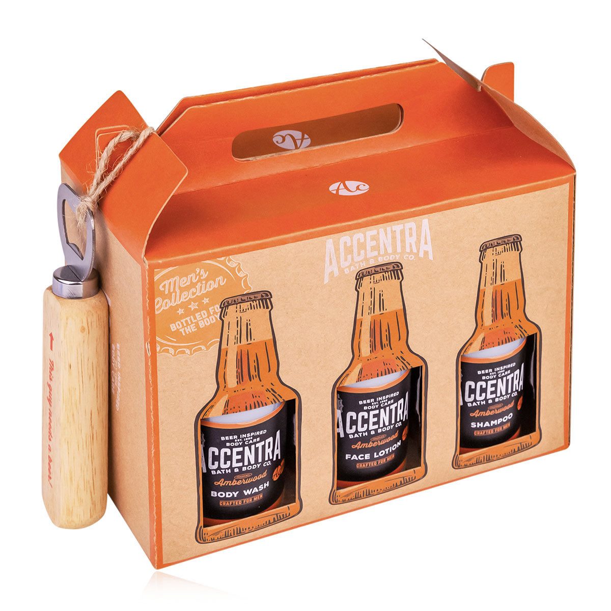 matrasa Pflege-Geschenkset Sixpack MEN'S COLLECTION - Pflegeset in Bierflaschen-Optik Set, 7-tlg.