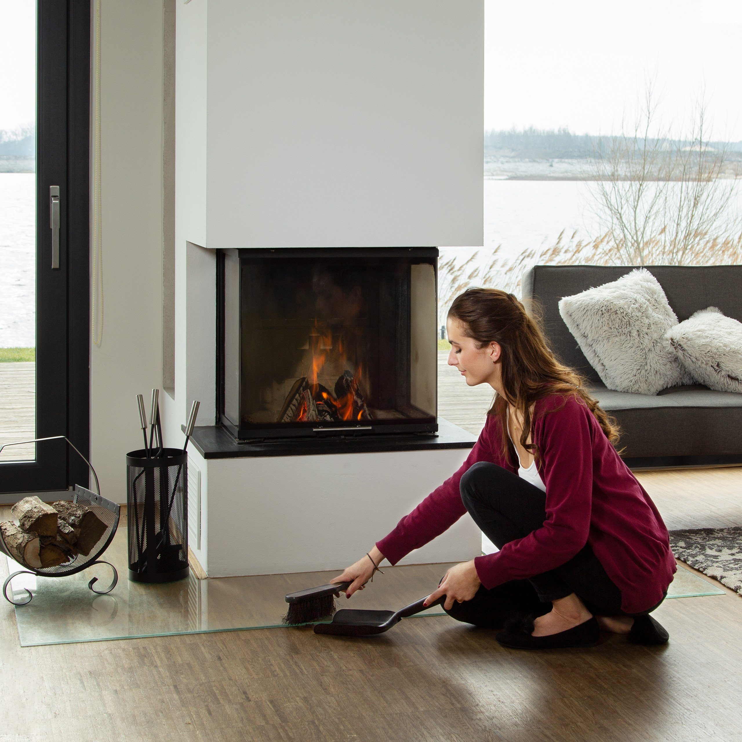 relaxdays Schaufel Kehrgarnitur klein günstig online kaufen