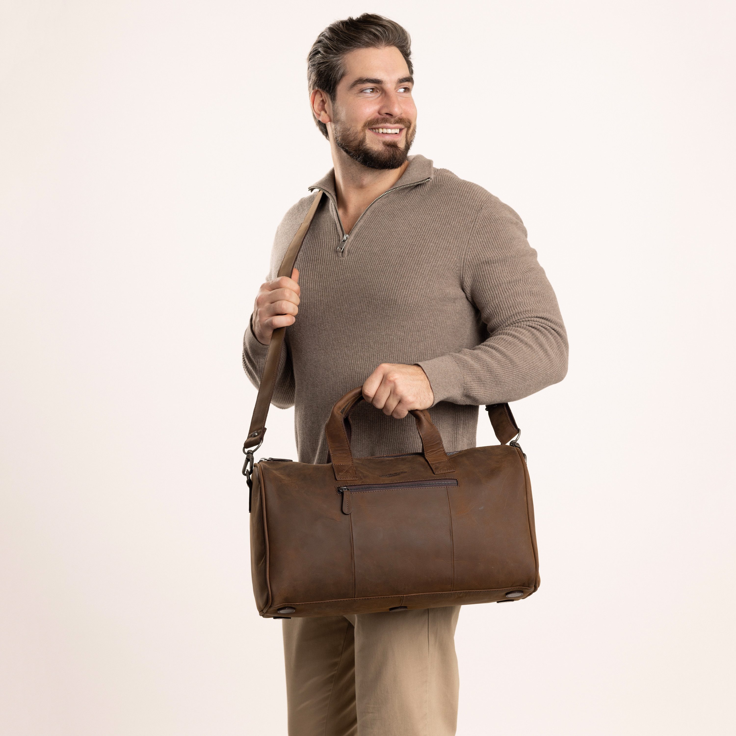 Gusti Leder Reisetasche Gusti Leder Reisetasche Hall (1-tlg)