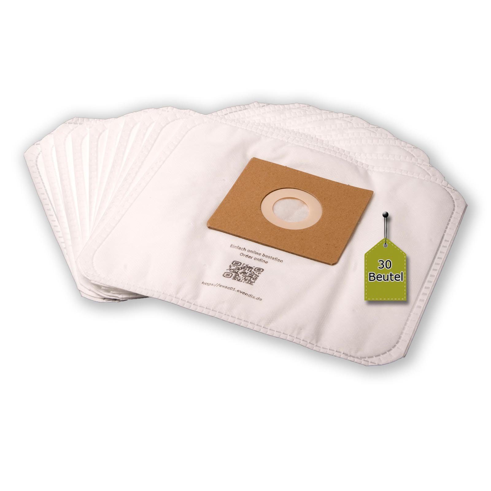 eVendix Staubsaugerbeutel 30 Staubsaugerbeutel passend für EMERIO VE-109959, passend für EMERIO, 30 St., EMERIO VE-109959
