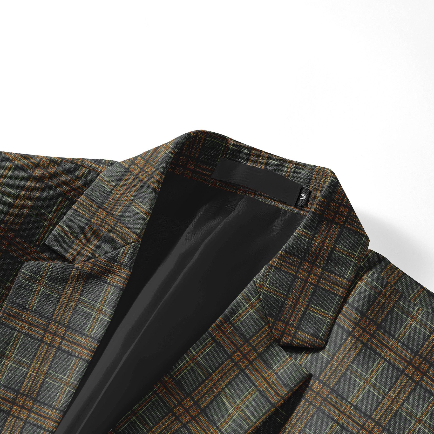 Allthemen Anzug (2 tlg) Slim Fit Herrenanzug im Farbeblock-Karomuster