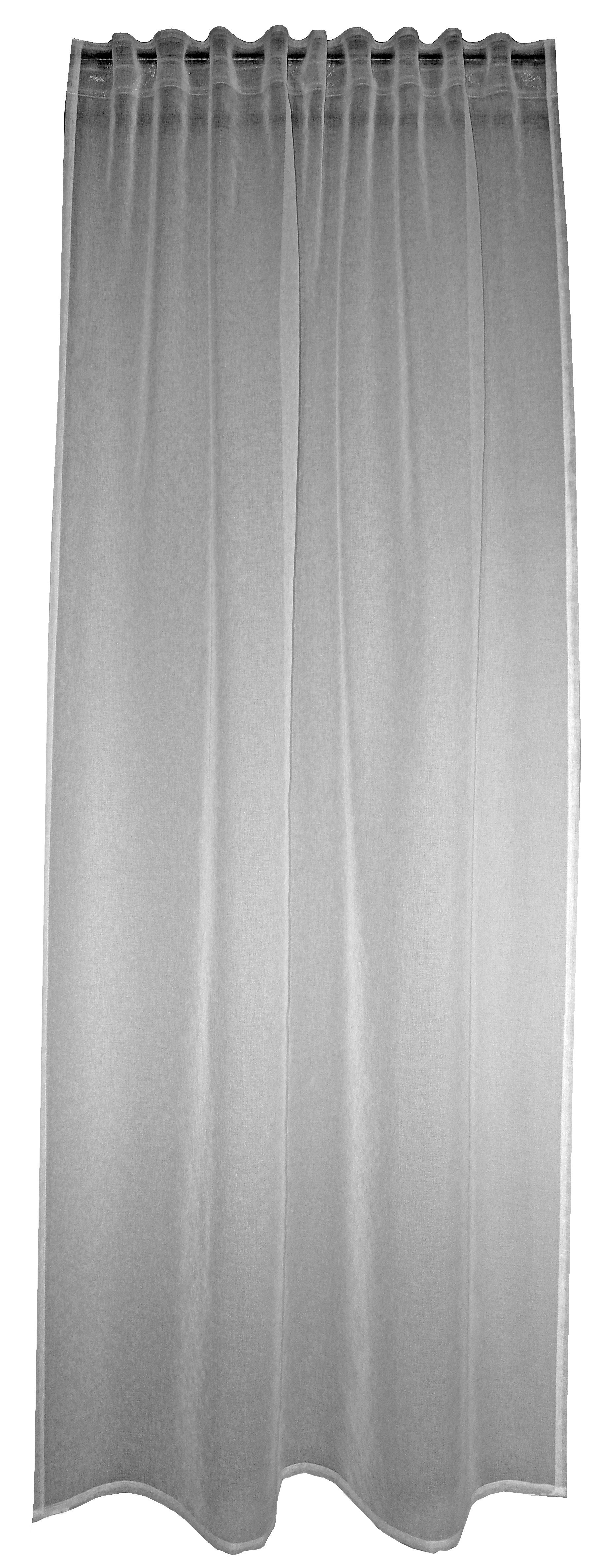 EXPERIENCE Vorhang Dekoschal 140x245 cm transparent mit Schlaufenband Uni, transparent
