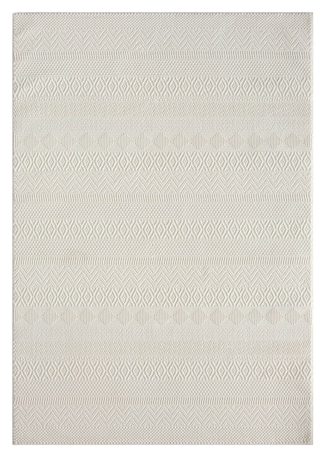 Teppich ARCTIC, Creme, 120 x 170 cm, Polyester, Muster, merinos, rechteckig,  Höhe: 12 mm