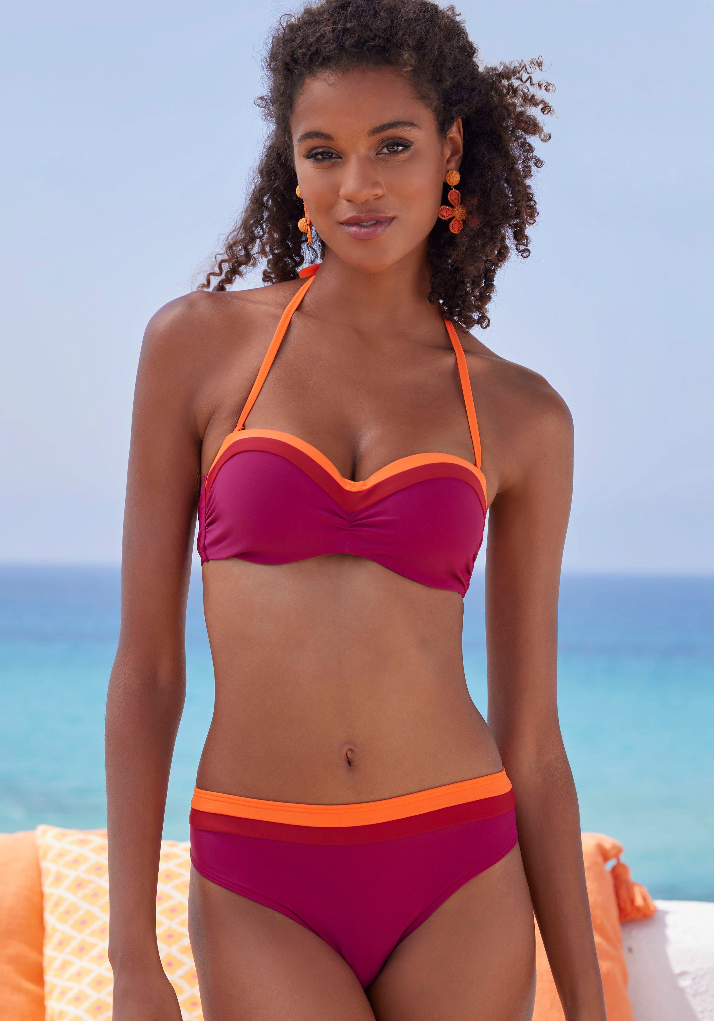 s.Oliver Bikini-Hose Yella mit kontrastfarbenen Details günstig online kaufen