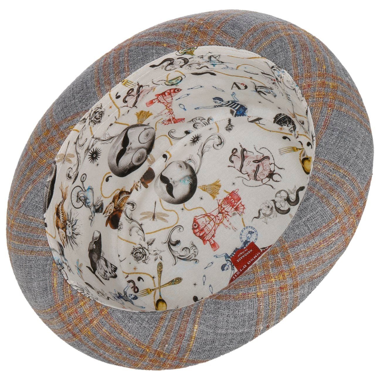 Alfonso D´Este Sonnenhut (1-St) Wollhut mit Futter, Made in Italy