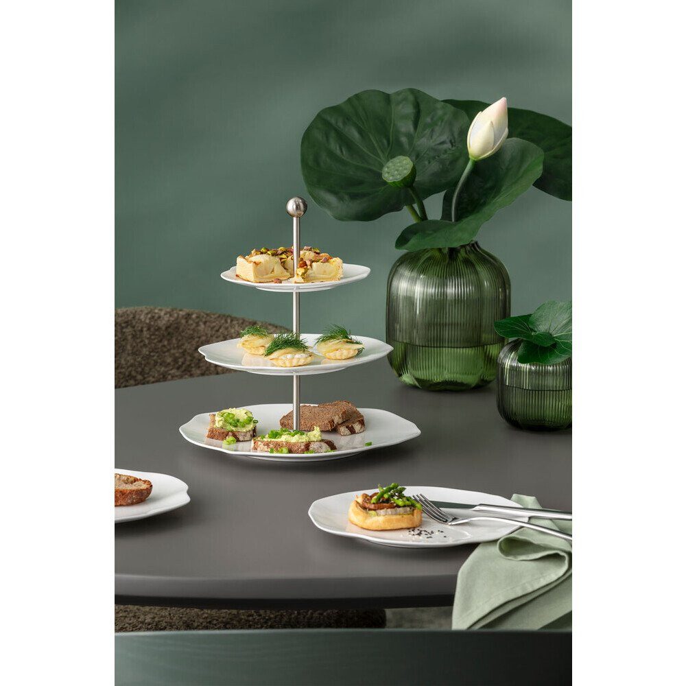 Villeroy & Boch Etagere Etagere 3-stufig Pura, Premium Bone Porcelain, (1-tlg), Made in Germany, Premium Bone Porcelain, weiß, stoßfest – Bild 2 von 3