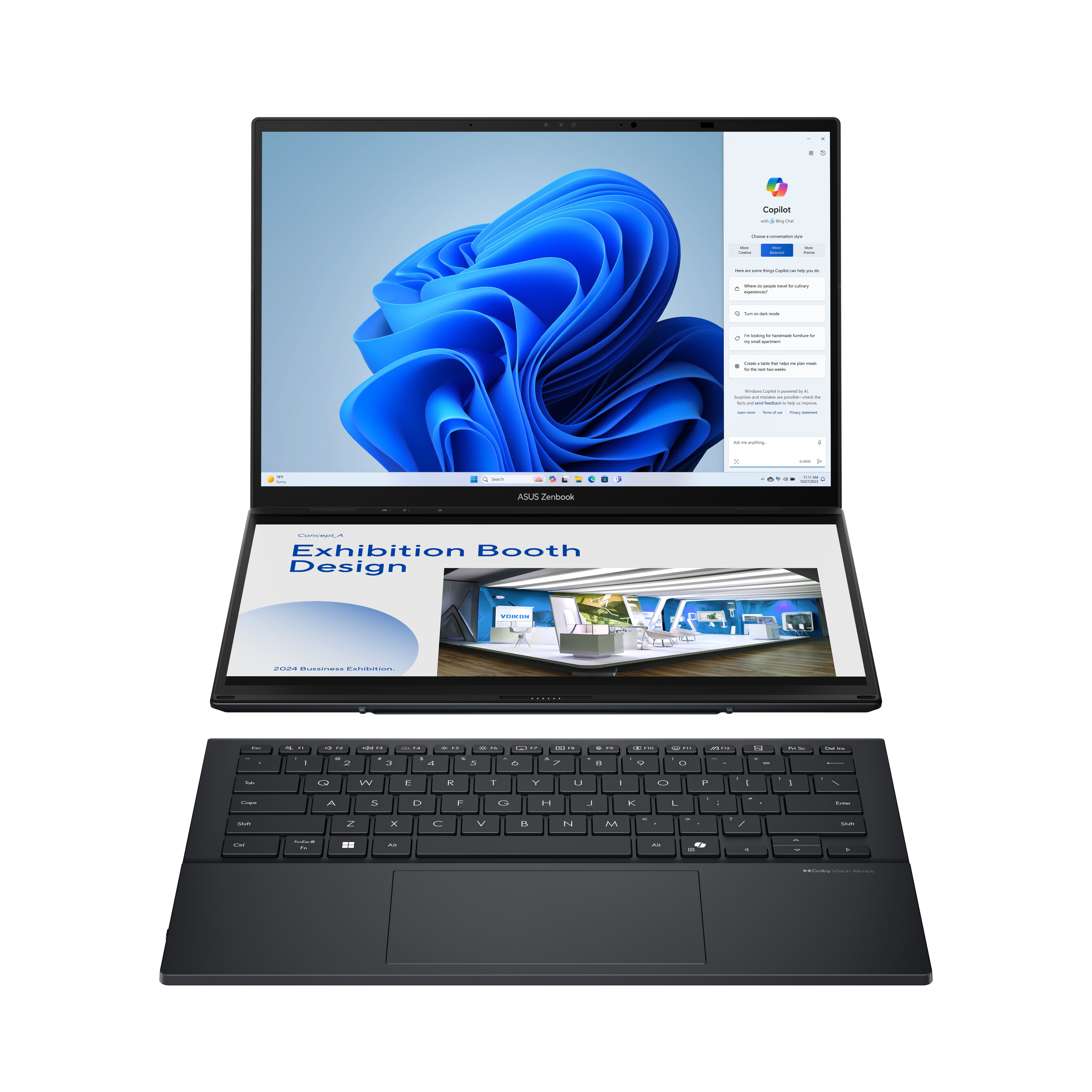 Asus ZenBook DUO 14" U9-285H 16 1TB UX8406CA-QL263W Gaming-Notebook (35,6 cm/14 Zoll, Intel Core Ultra 9 285H, 16 GB, 1000 GB SSD)