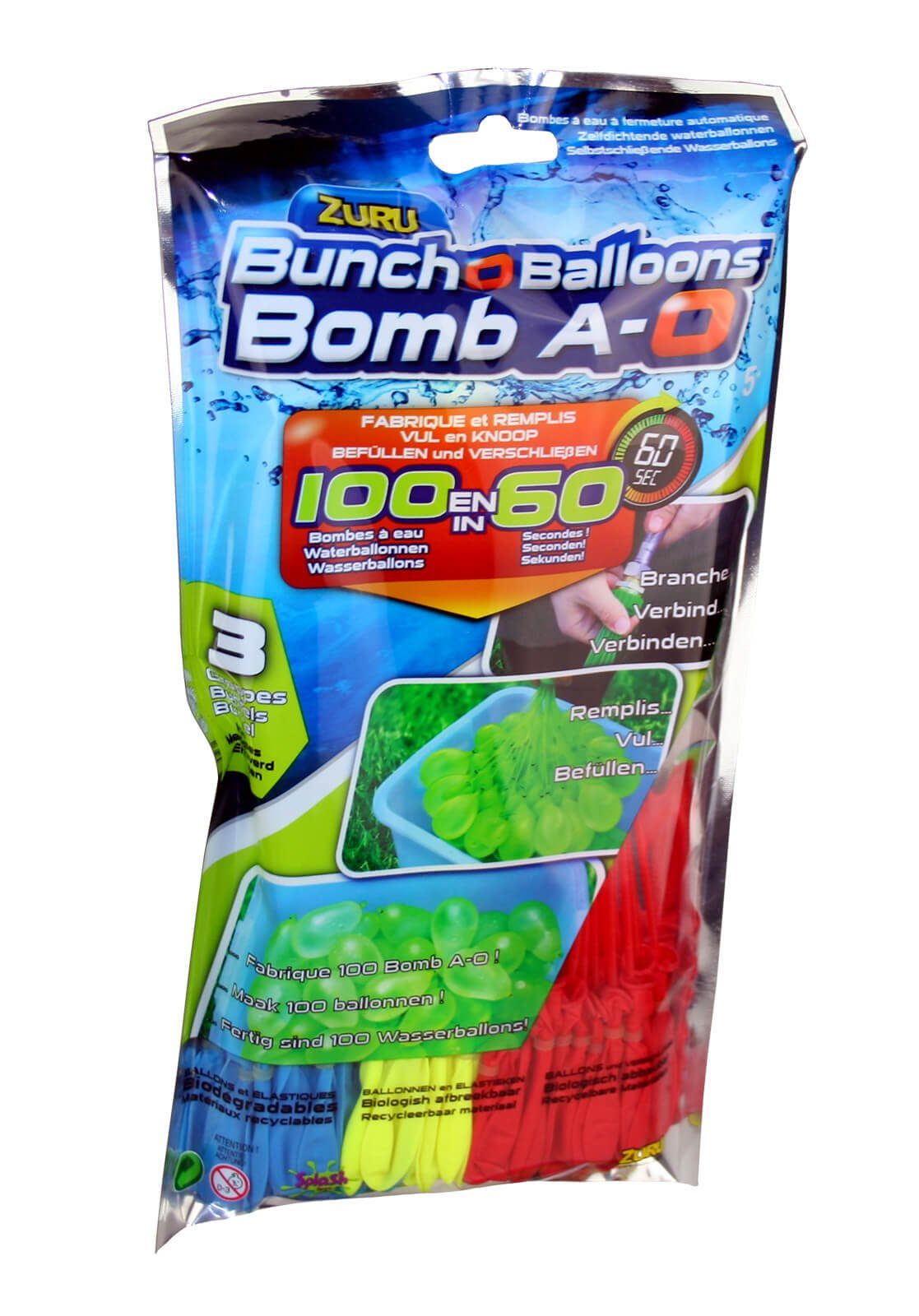 ZURU Wasserbombe Zuru Bunch O Balloons 100 selbstschließende Wasserbomben