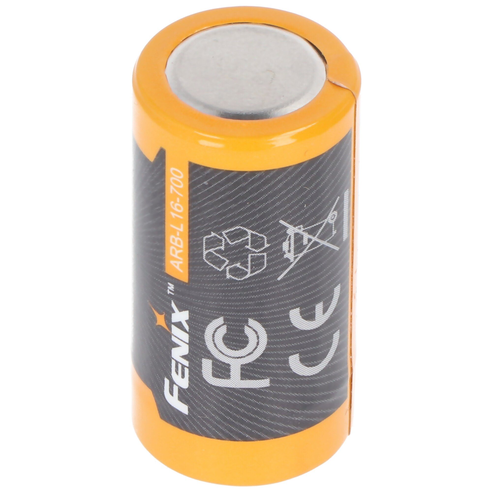 Fenix CR123 A Li-ion typi 3,6-3,7 wiederaufladbar (3,7 V) min.700mAh, 820 Akku Volt mAh Batterie