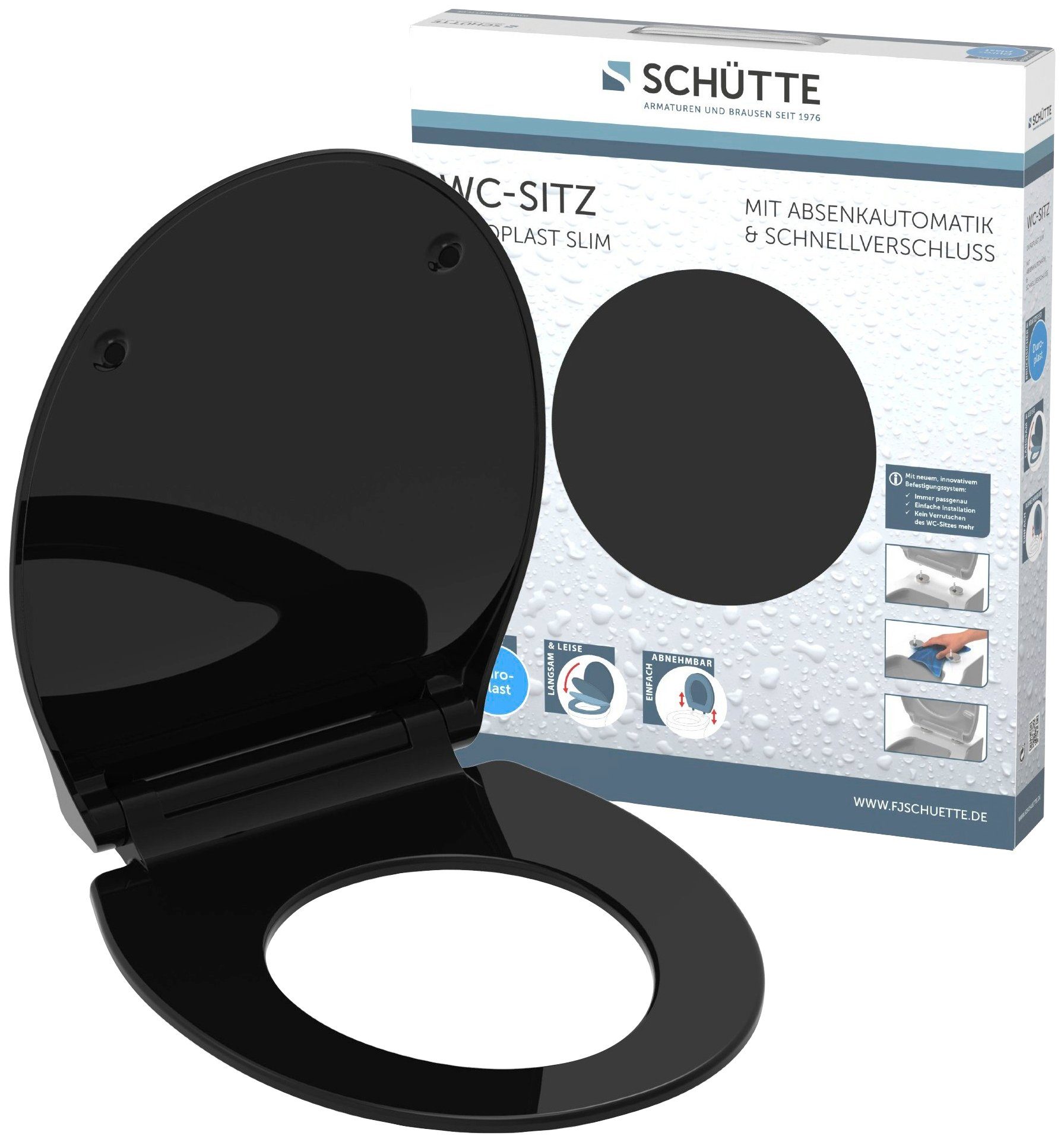 Schütte WC-Sitz SLIM, Duroplast, Absenkautomatik, Schnellverschluss, besond günstig online kaufen