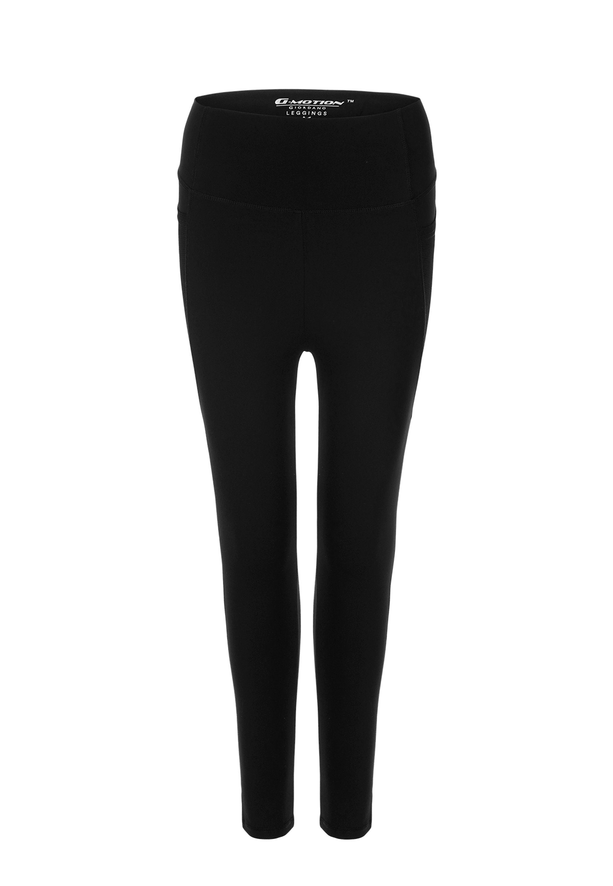 GIORDANO Leggings G Motion mit hohem Dehnbund schwarz