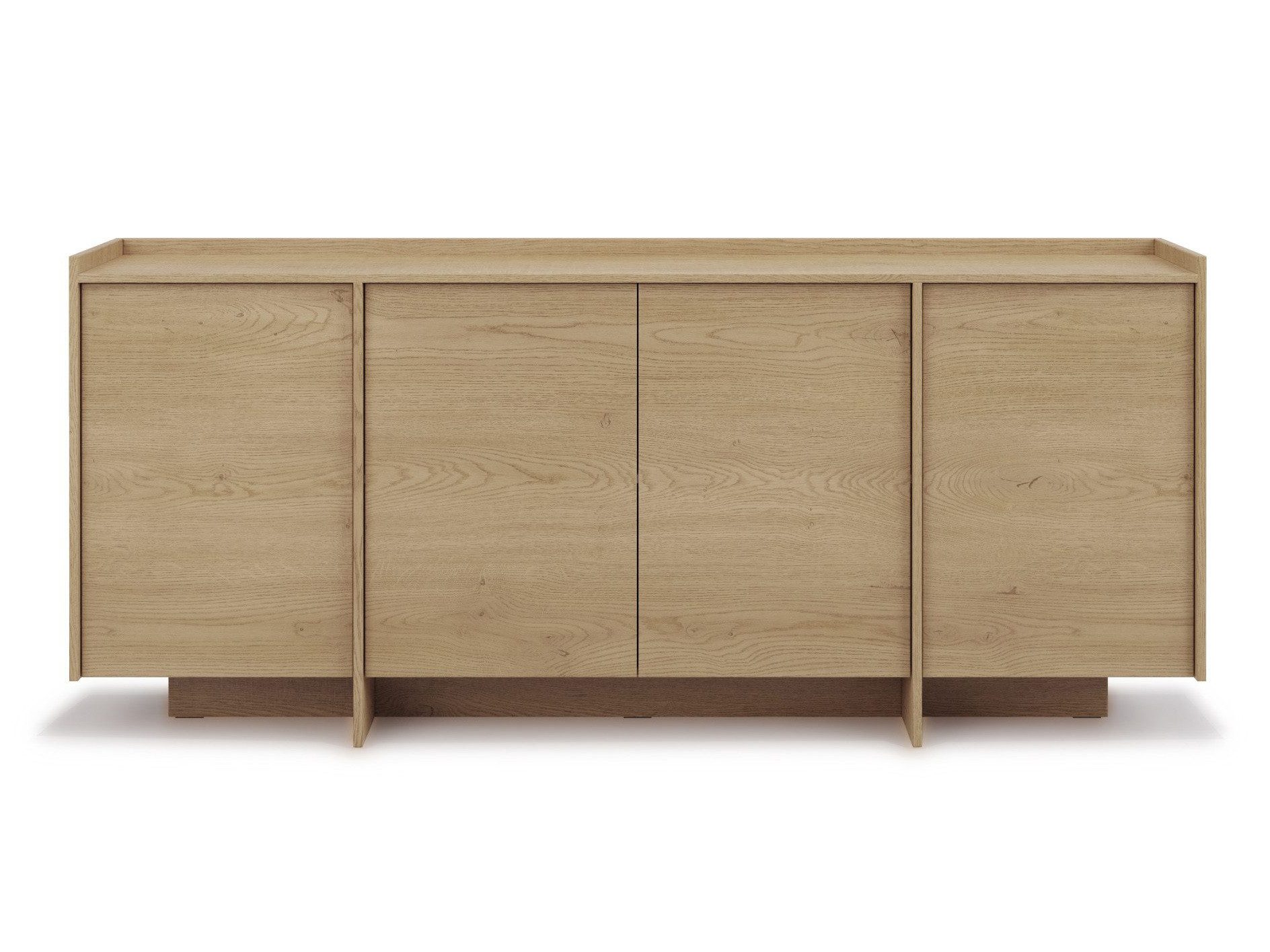 Beautysofa Kommode JUNI mit 4 Türen (Push-to-Open-Funktion, im Japandi-Stil), Breite: 200 cm