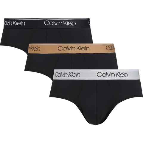 Calvin Klein Underwear Hipster HIP BRIEF 3PK (Packung, 3er-Pack) mit Logo-Elastikbund