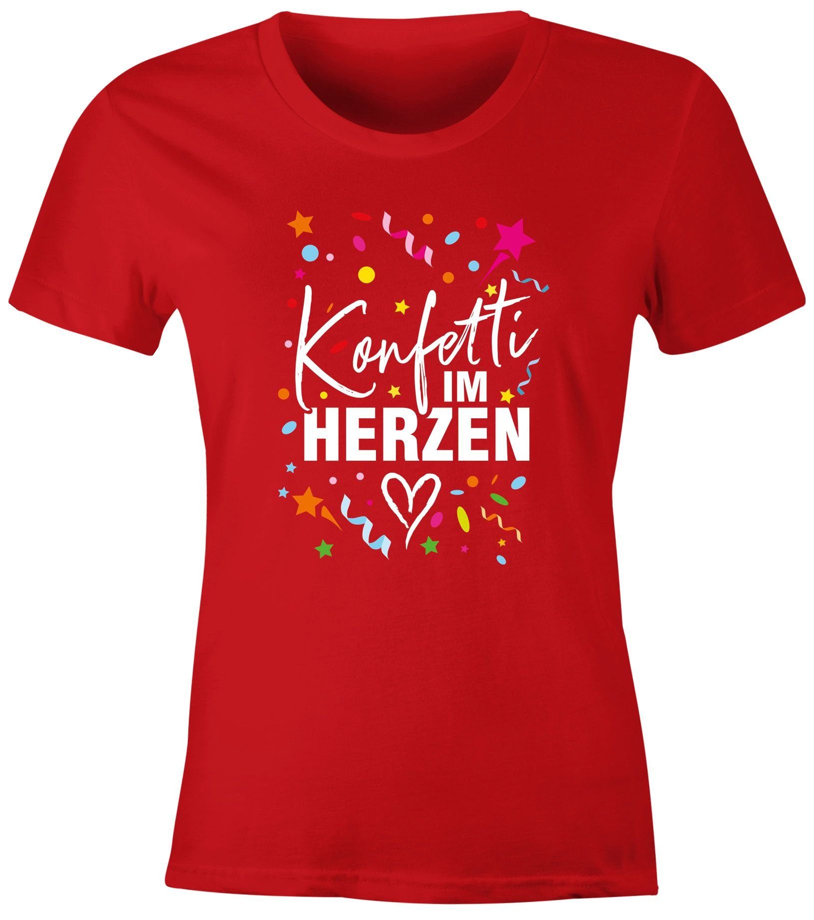 MoonWorks Print-Shirt Damen T-Shirt Fasching Karneval günstig online kaufen