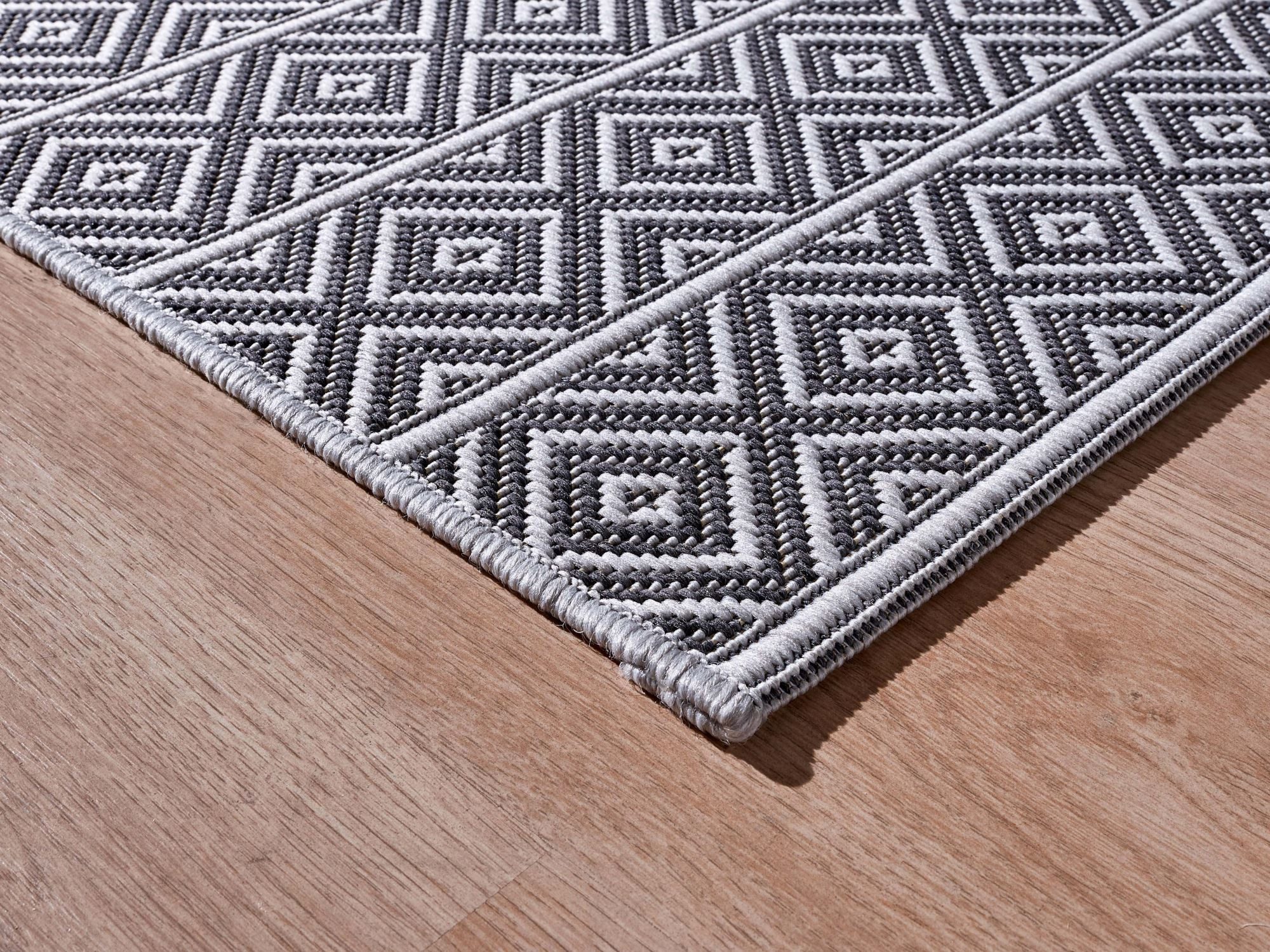 Steffensmeier Teppich Öland Streifen, Rechteckig, In- und Outdoor, wasserfest