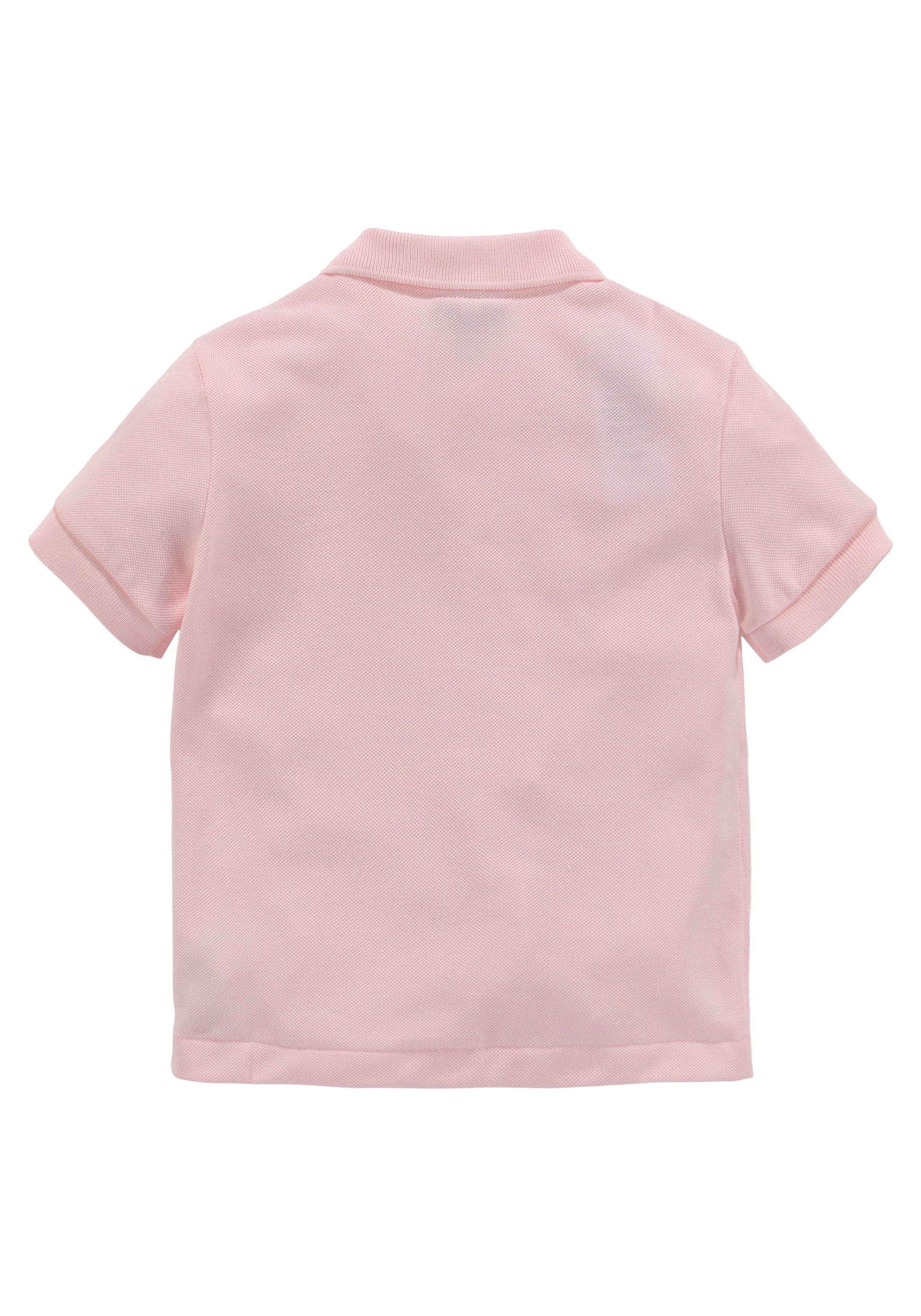 Polo Lacoste rosa MiniMe,Junior, Kids mit Kinder Junior Kids Poloshirt aufgesticktem Kroko
