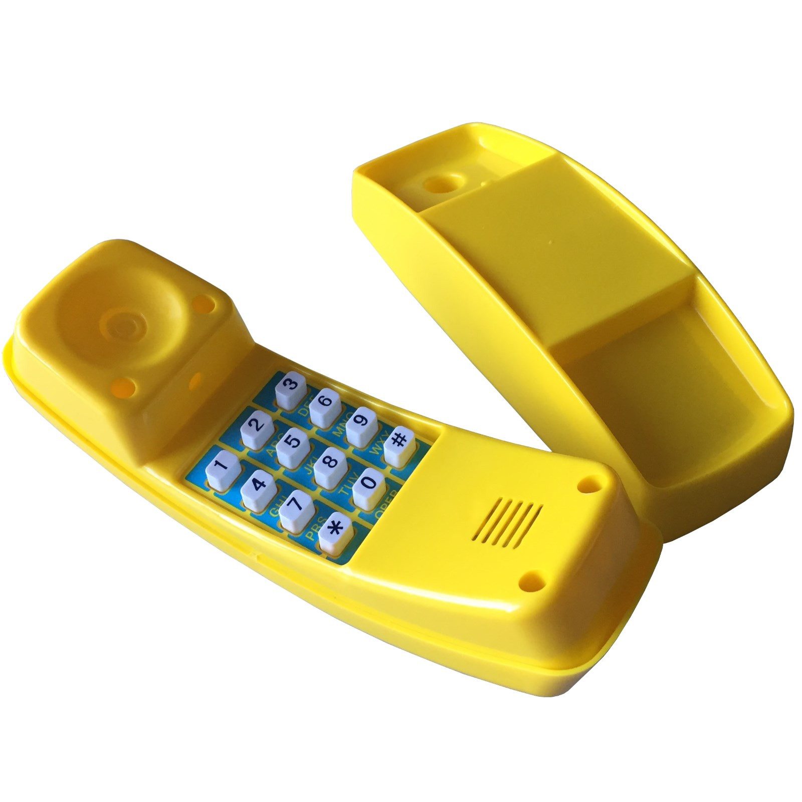 Loggyland Spielturm-Erweiterung Kindertelefon Kunststoff mit Telefonhalterung und Tastengeräuschen, (Halterung für), senkrechte und waagerechte Anbringung