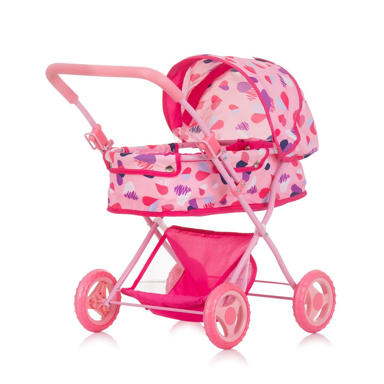 Chipolino Kombi-Puppenwagen Dora, Softtragetasche, Korb, Sonnendach, klappbar, Polyester, ab 3 Jahren