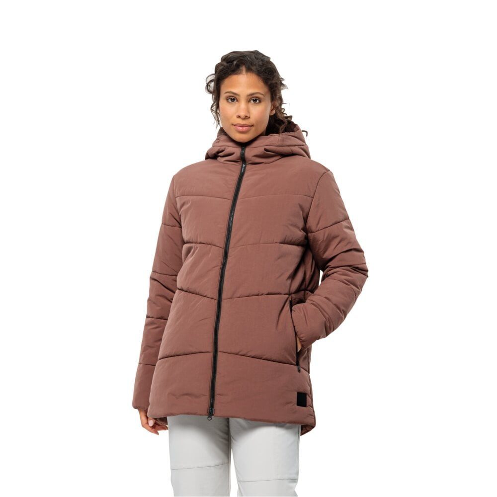 Wintermantel Karolinger Long (warm, winddicht, sehr wasserabweisend) rotbraun Damen