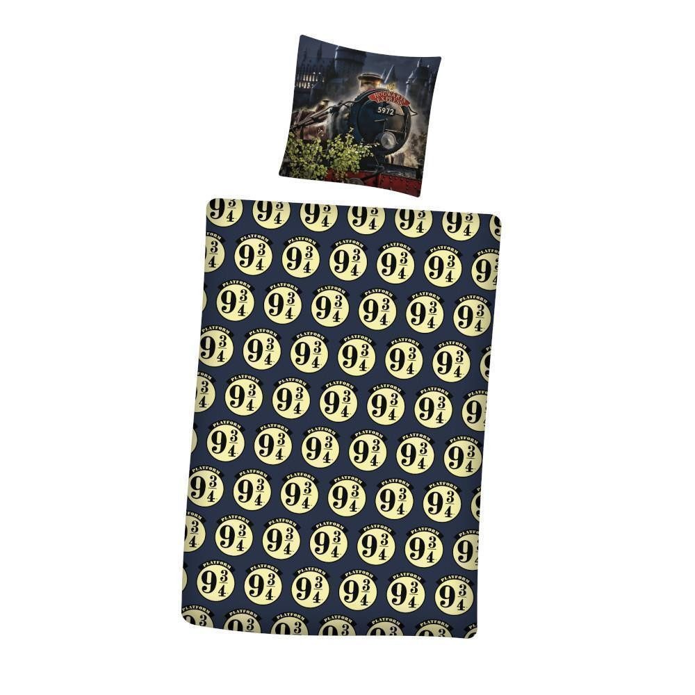 Harry Potter Bettwäsche Harry Potter Bettwäsche "neun 3/4" 140x200 cm, 100% Baumwolle, 2 teilig