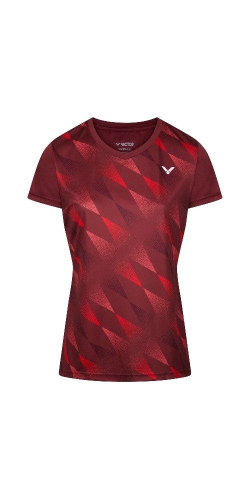 VICTOR Trainingsshirt T-44102 D (hohe Atmungsaktivität) rot Damen
