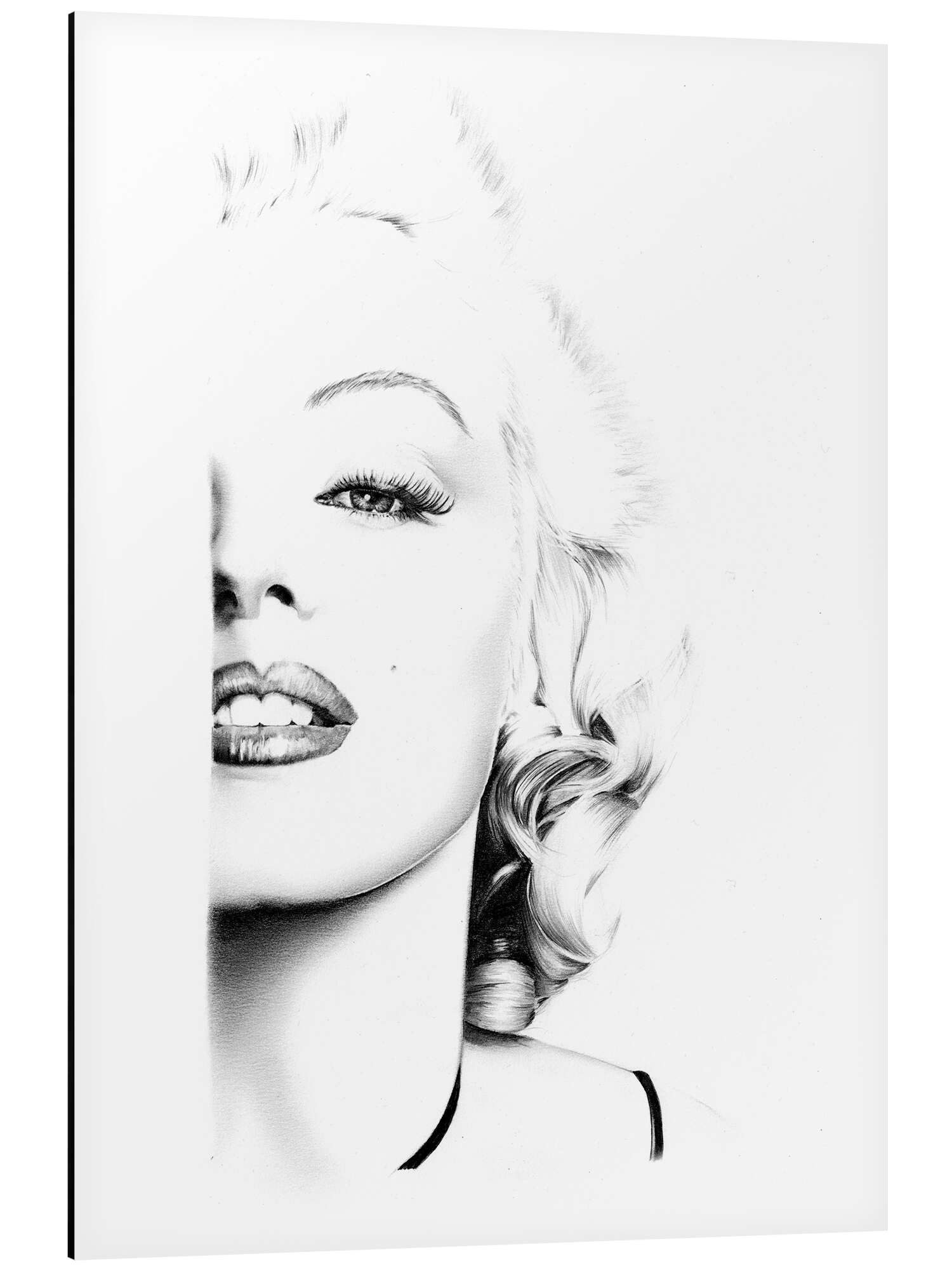 Posterlounge Alu-Dibond-Druck Dirk Richter, Marilyn Monroe III, Schlafzimmer Illustration