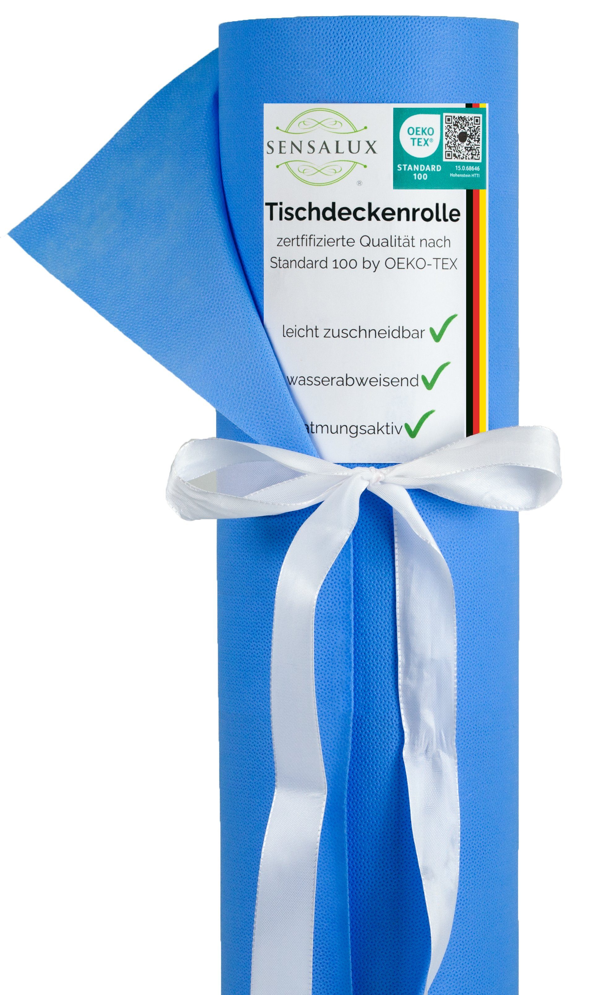 Sensalux Tischdecke Sensalux Tischdeckenrolle, 1,18m x 25m Hellblau