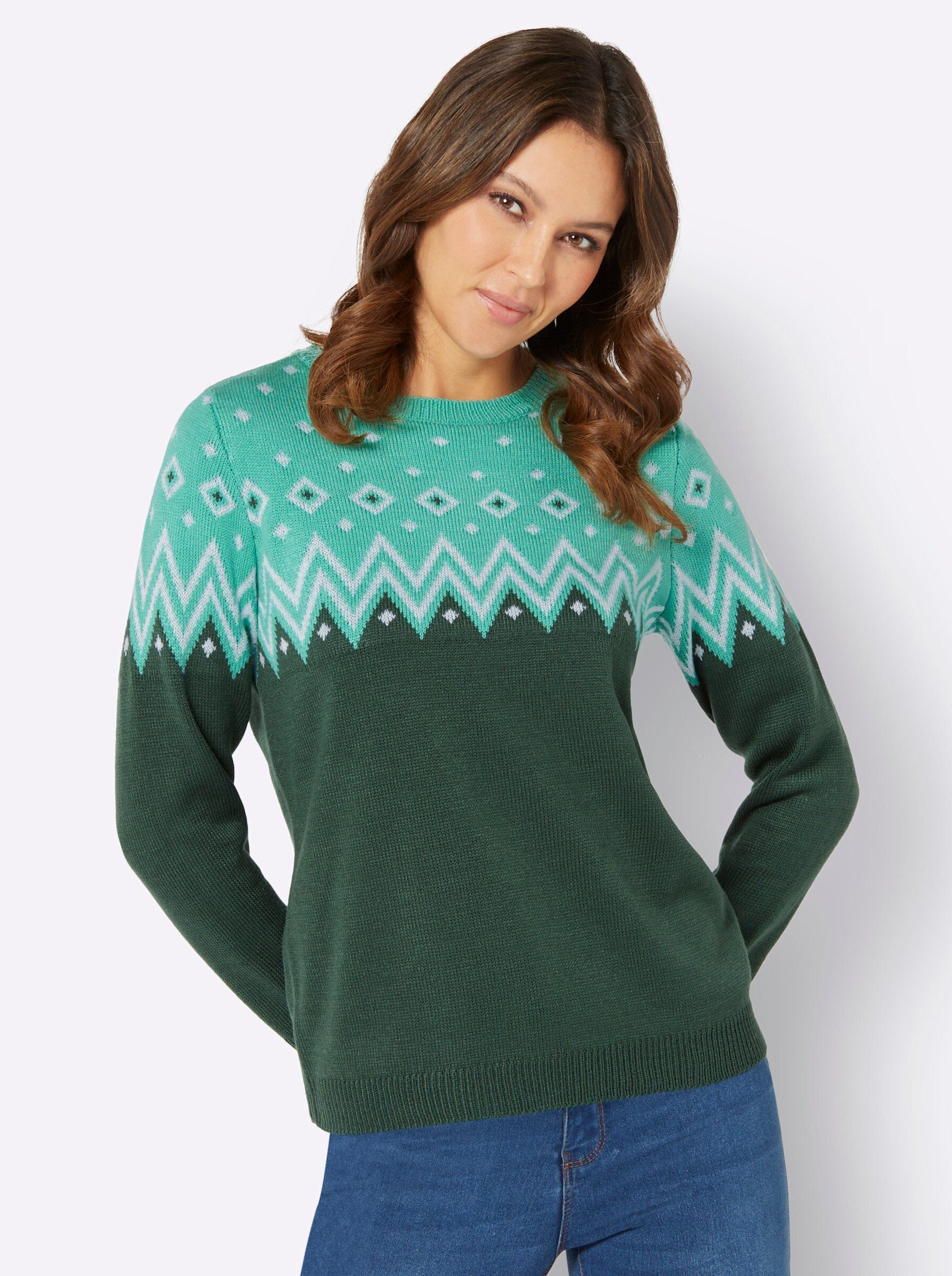 Sieh an! Strickpullover Norwegerpullover . günstig online kaufen