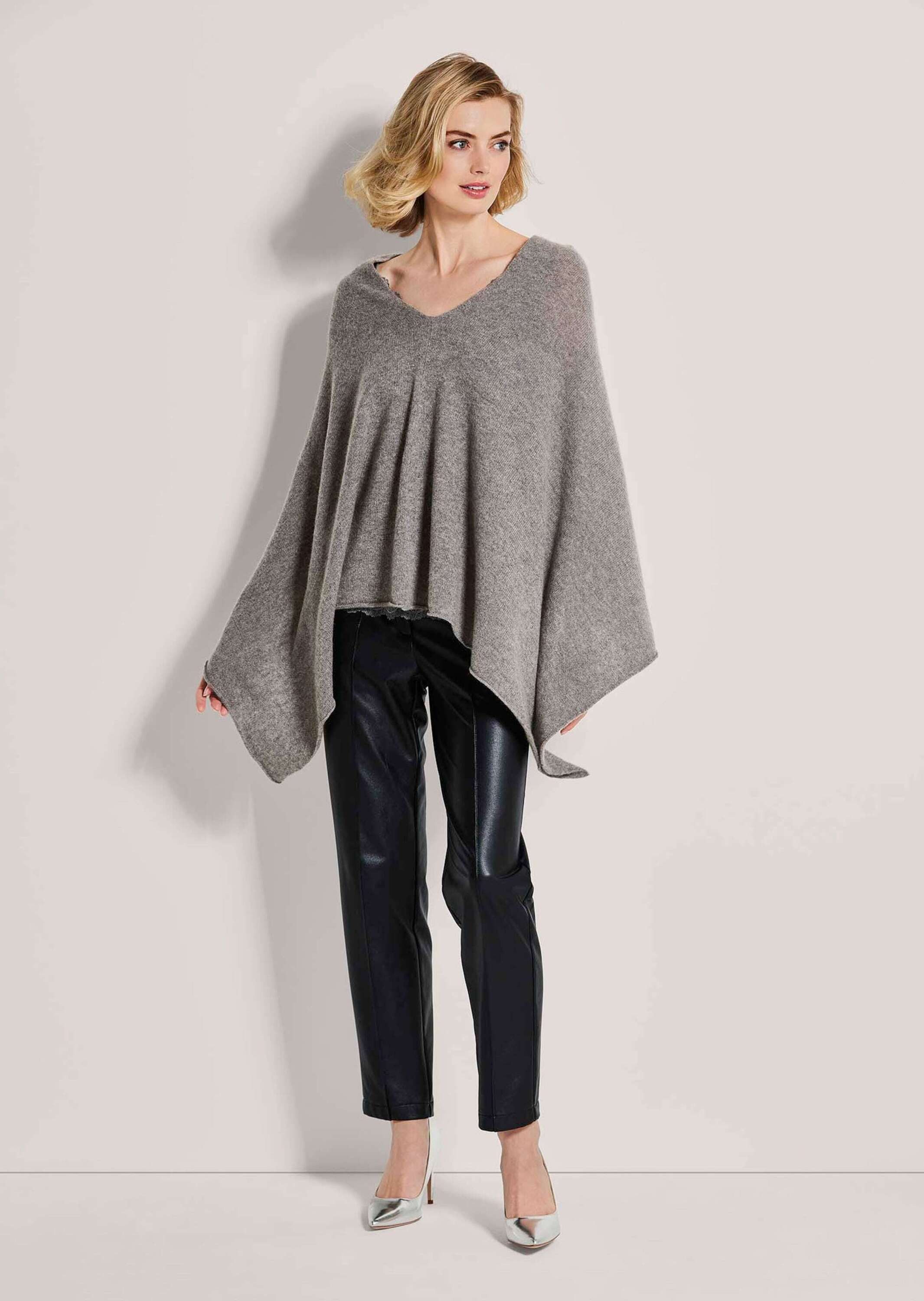 MADELEINE Poncho Elegante Kaschmir-Poncho-Jacke günstig online kaufen
