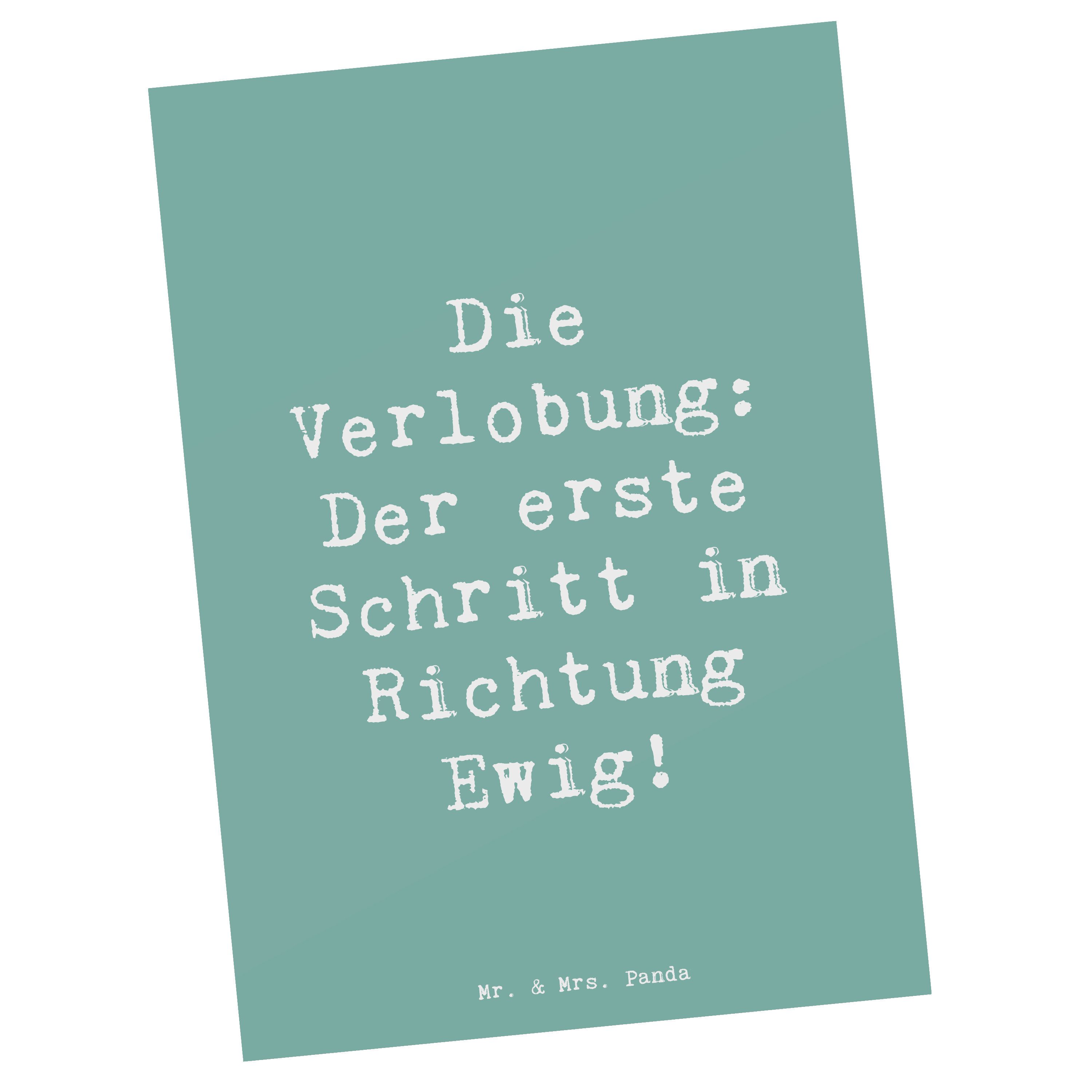 Postkarte Verlobung Schritt - Meeresbrise - Geschenk, erster Schritt, Vertrauen