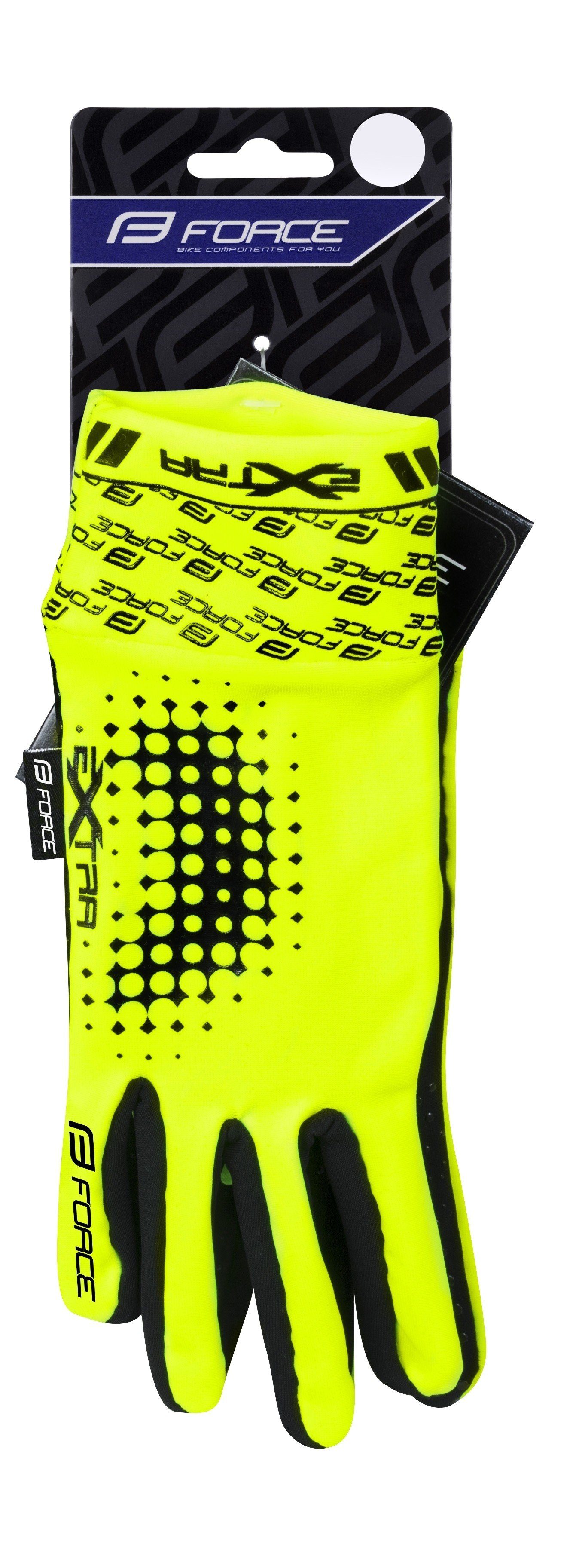 FORCE Fahrradhandschuhe Handschuhe FORCE EXTRA gelb günstig online kaufen