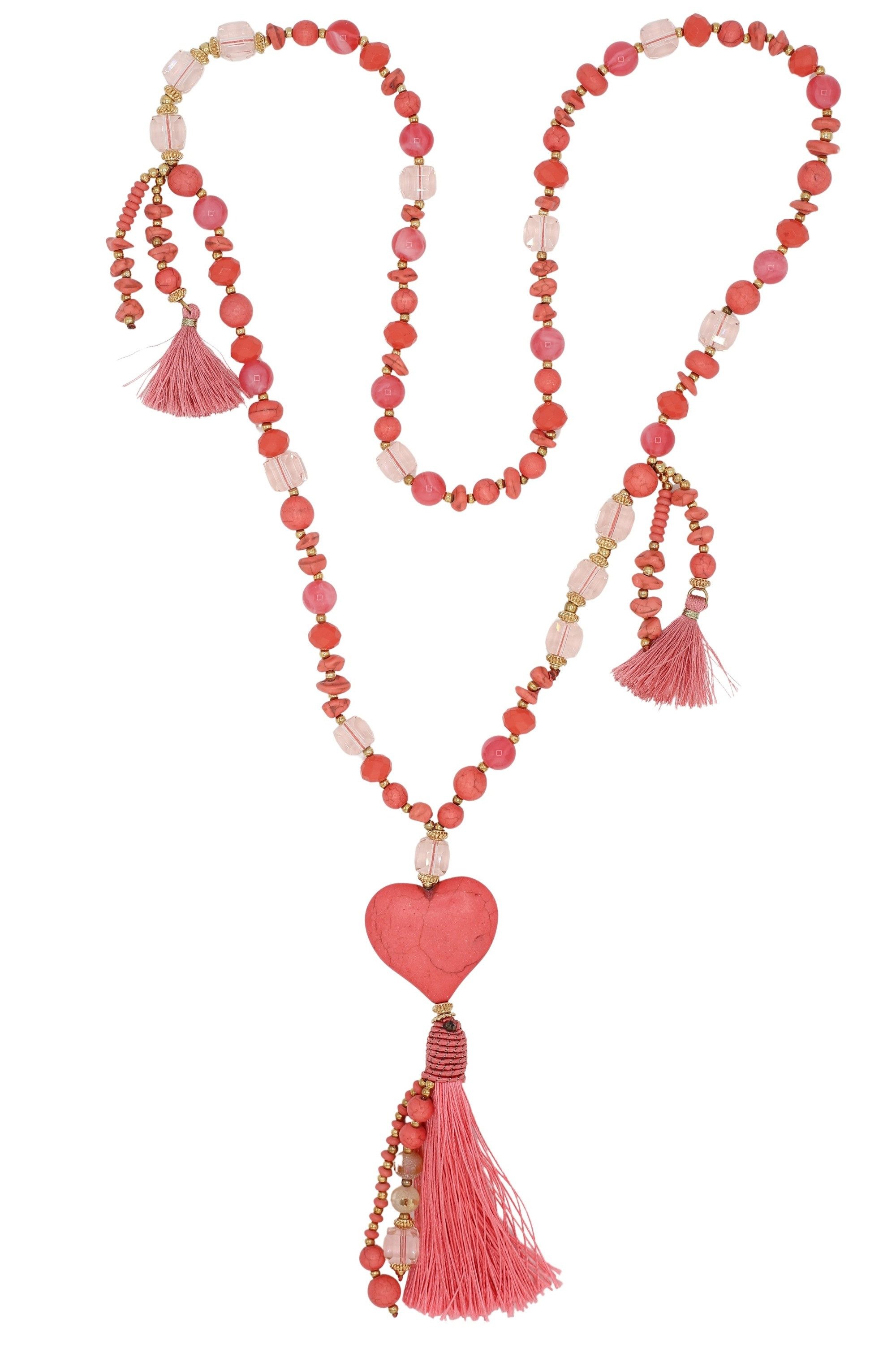 COLLEZIONE ALESSANDRO Lange Kette "Charmelle", wertig, mit Herzen und Quast günstig online kaufen