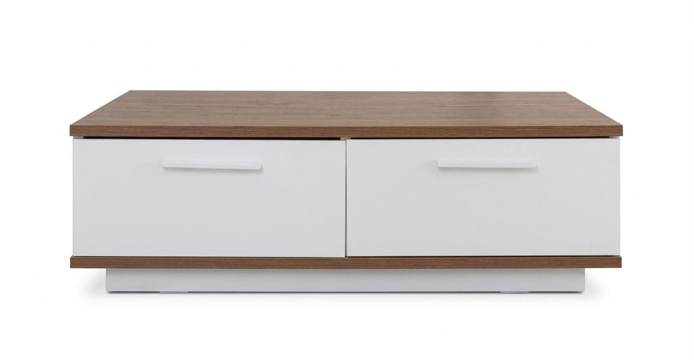 Xlmoebel Couchtisch Weißer moderner Couchtisch Sofatisch rechteckiger Holztisch (1-St., 1-tlg)