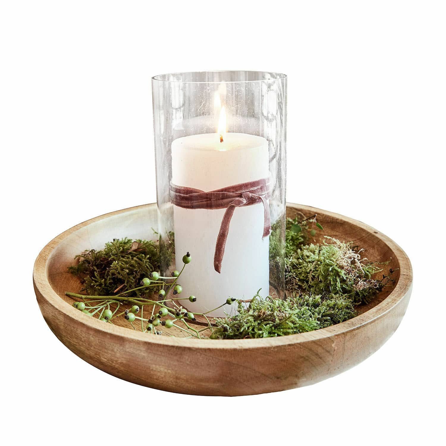 Mirabeau Kerzenständer Kerzentablett Rocio braun