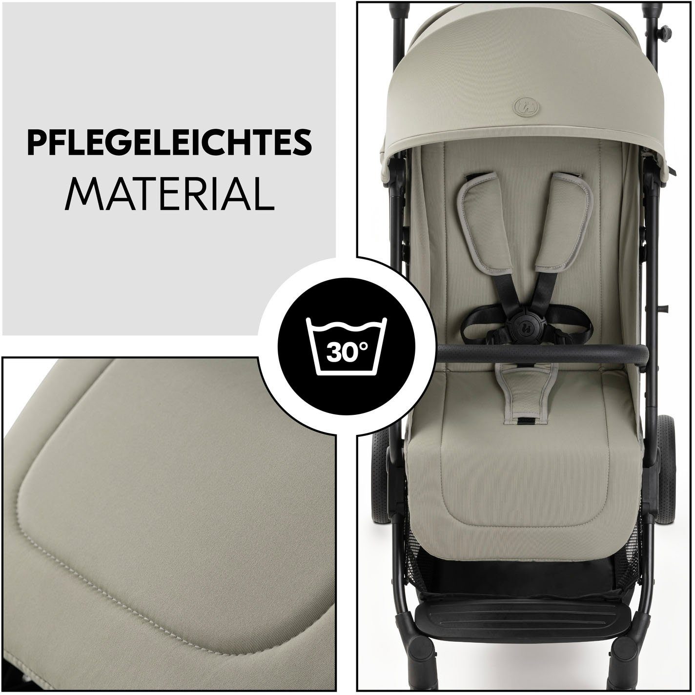 dark Care N Hauck Travel Plus, olive Kinder-Buggy